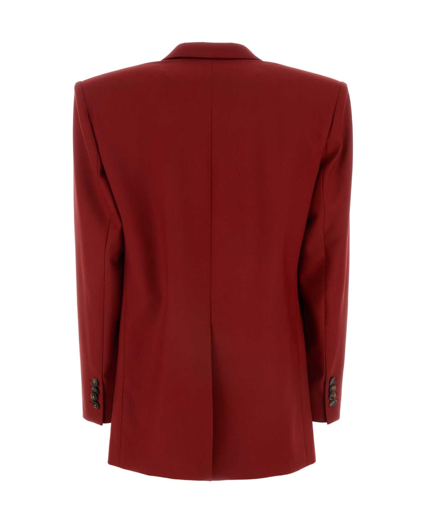 Stella McCartney Red Wool Oversize Blazer - RUBY