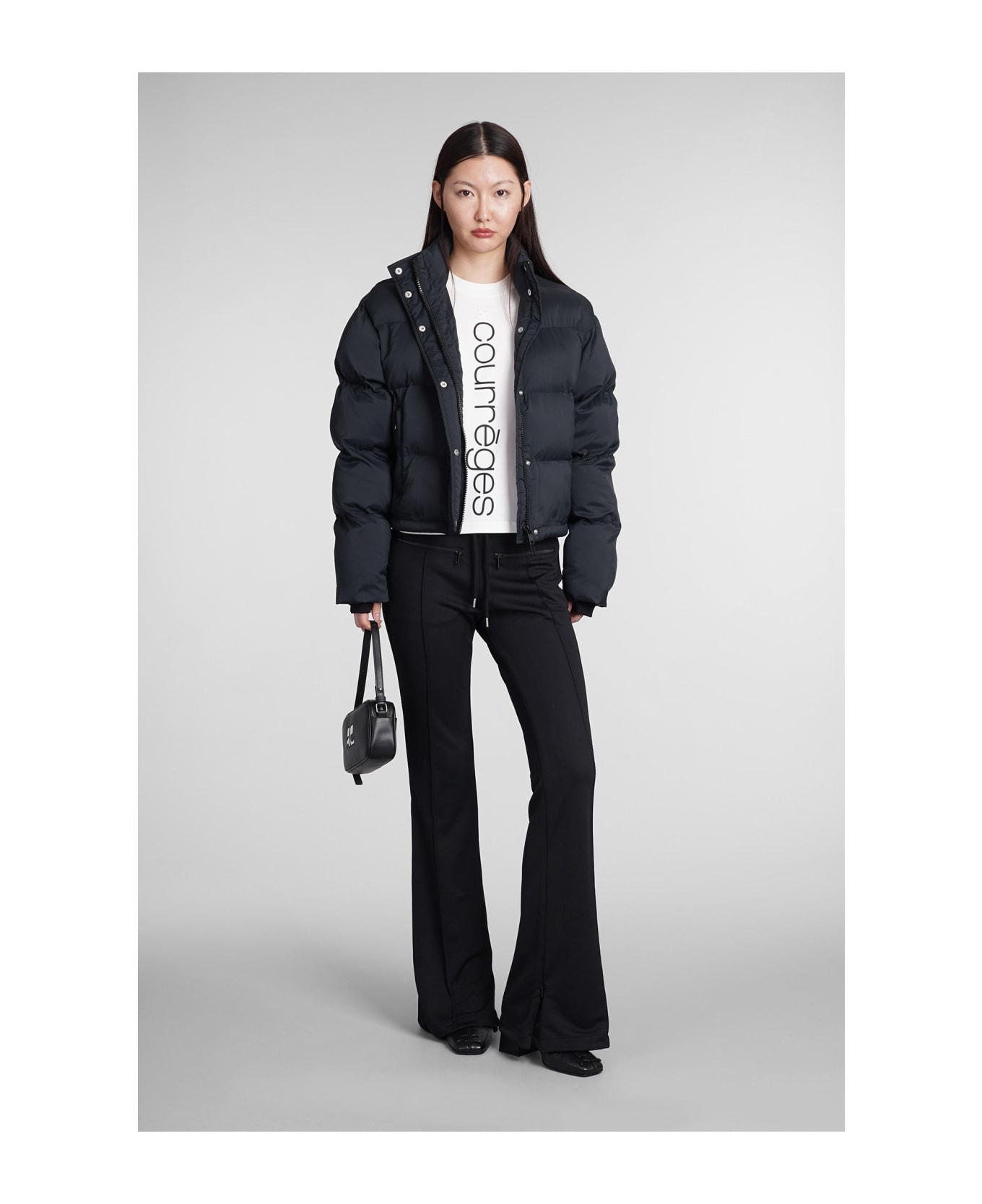 Courrèges Polyester Padded Jacket - Black