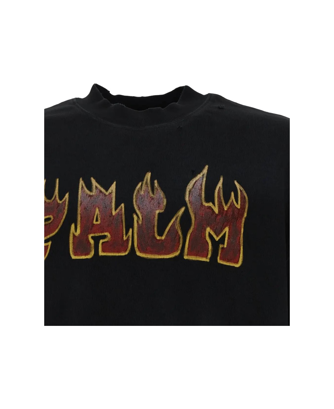 Palm Angels Logo Flames Vint Crew Sweatshirt | italist, ALWAYS