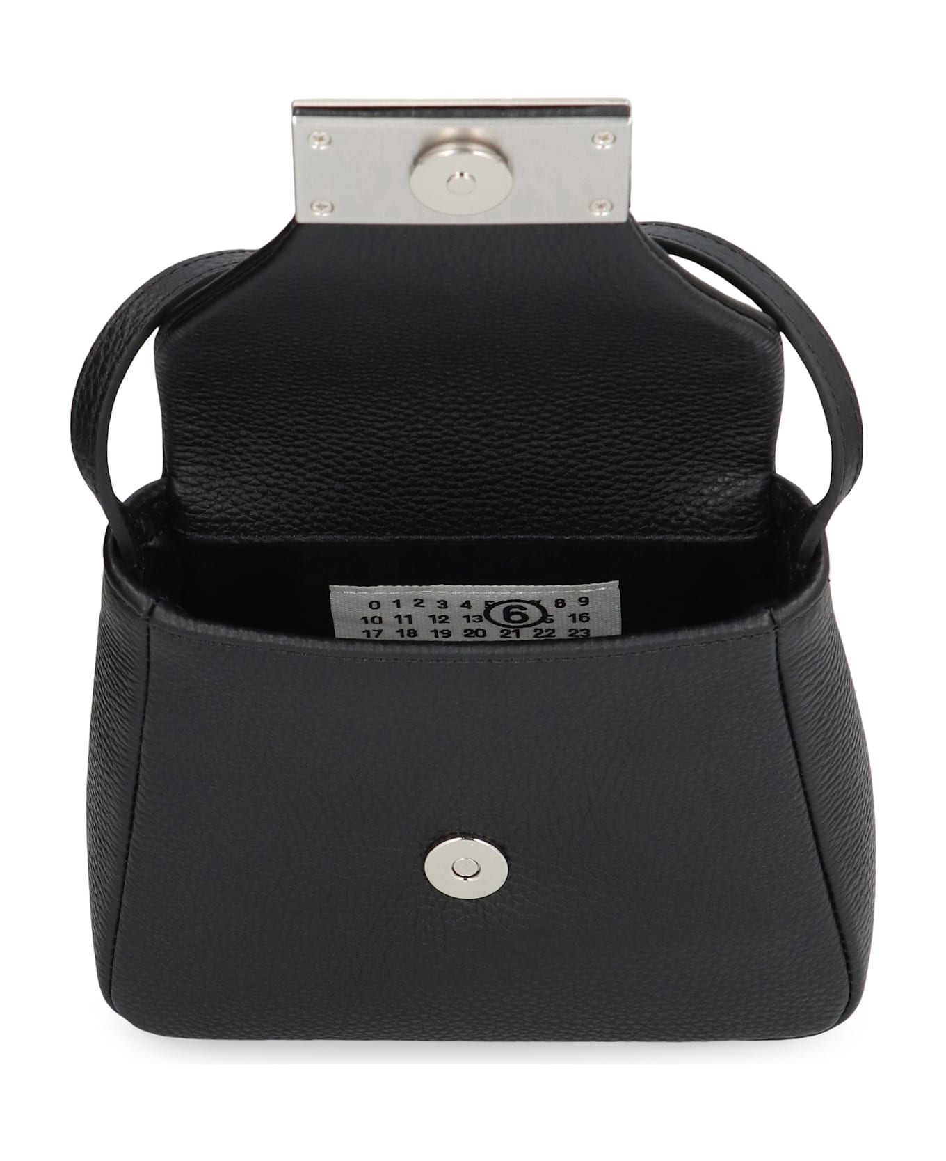 MM6 Maison Margiela Shoulder Bag Numeric In Leather - black