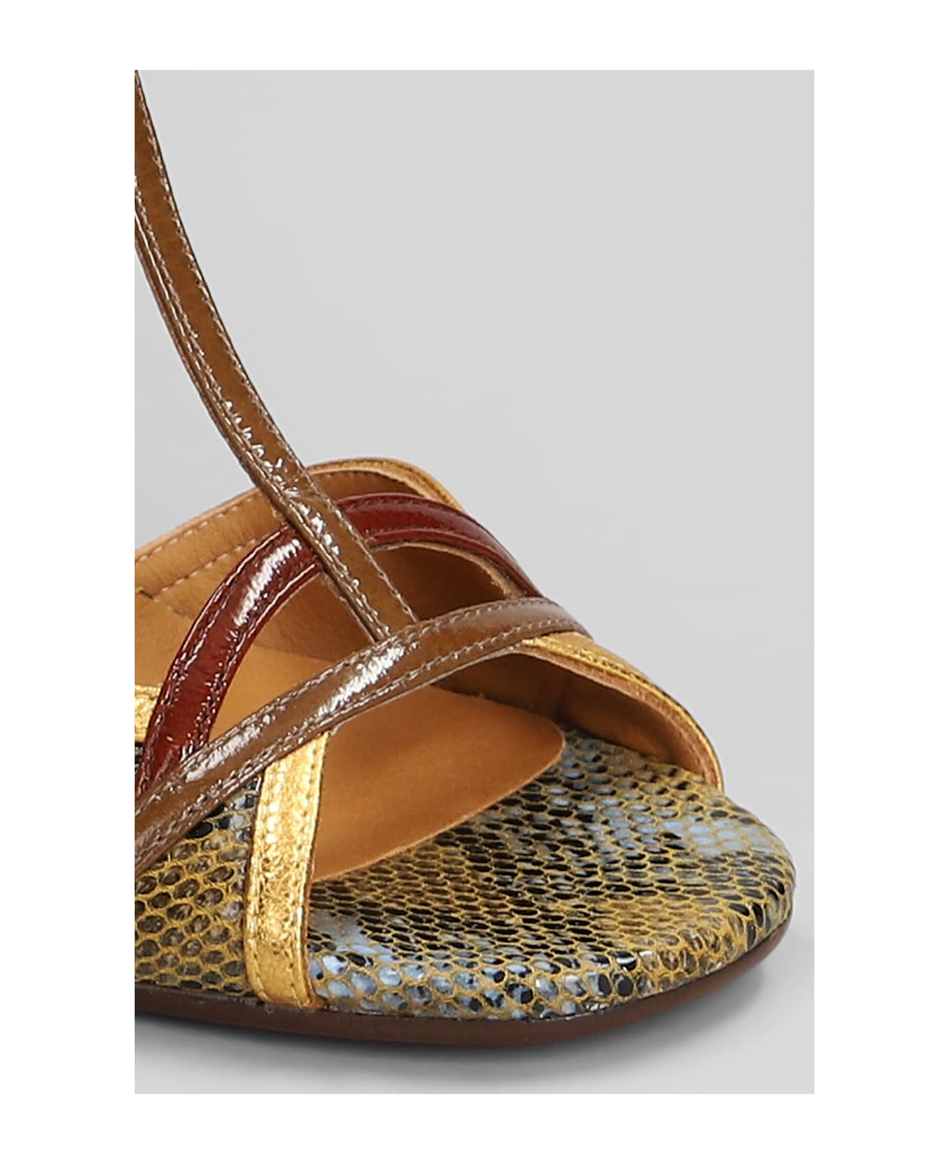 Chie Mihara Bejo Sandals In Brown Leather - brown
