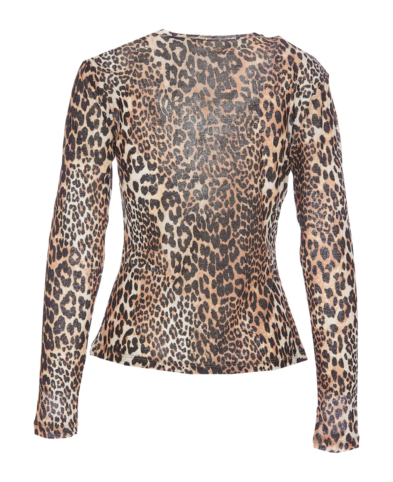 Ganni Printed Marl Longsleeves Top - MultiColour