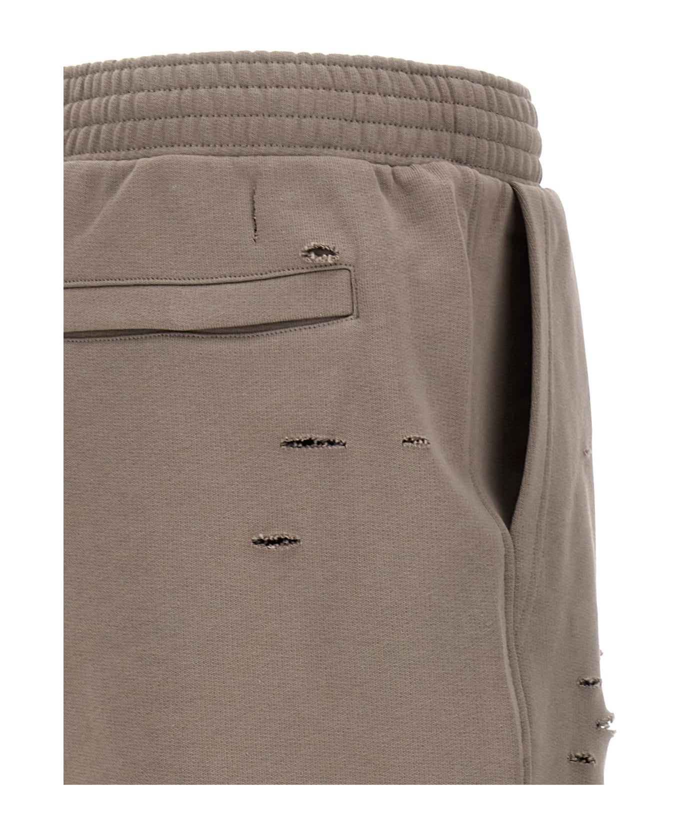Givenchy Destroyed Effect Bermuda Shorts - Gray