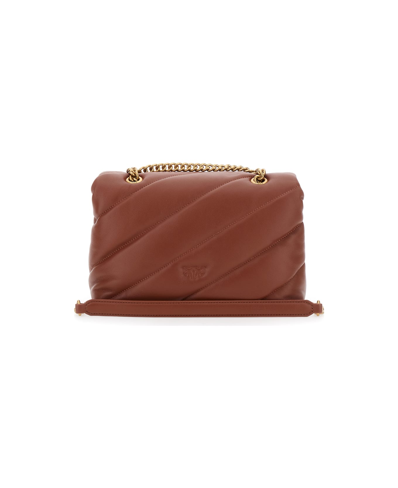 Pinko Love Classic Puffer Shoulder Bag - Brown