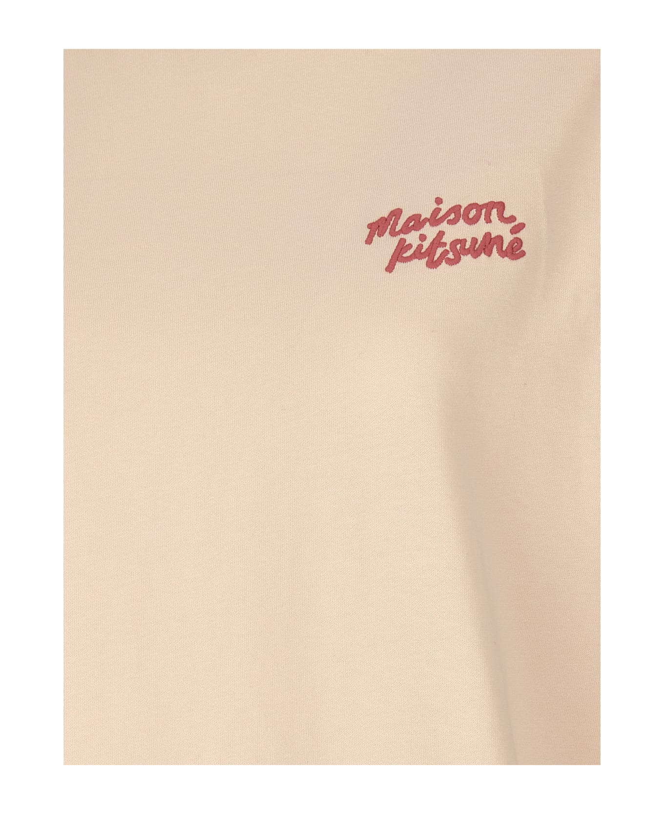 Maison Kitsuné 'maison Kitsuné Handwriting' T-shirt - Beige Tシャツ