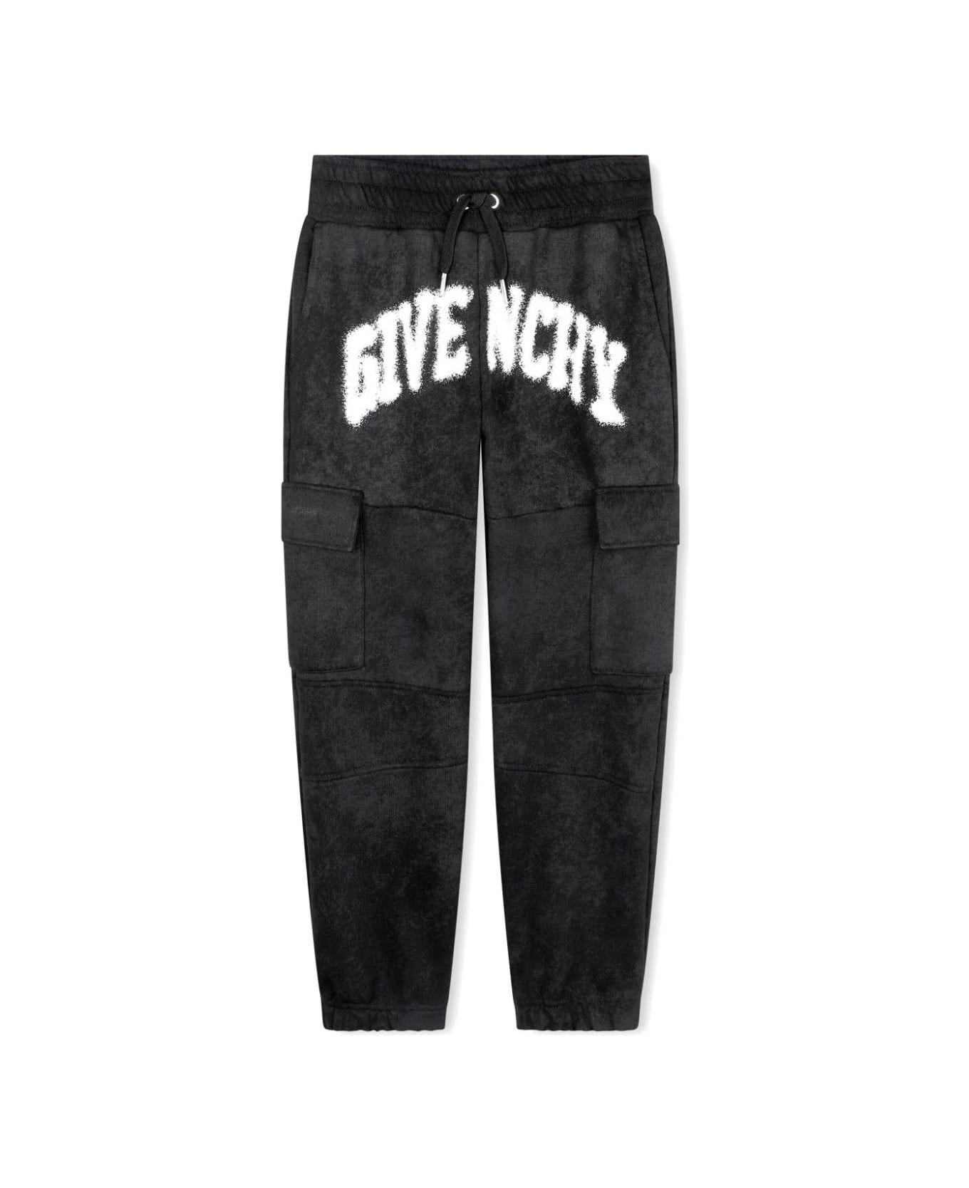 Givenchy Pantaloni Sportivi Con Stampa - Black