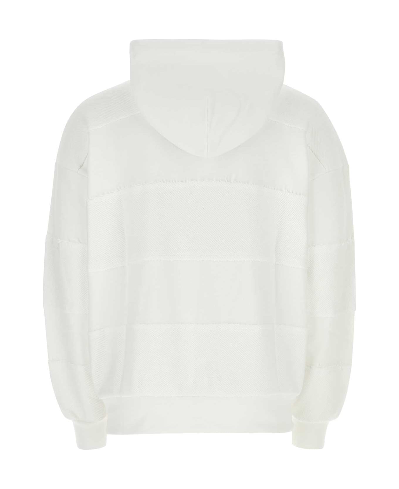 Botter White Cotton Oversize Sweatshirt - WHITONALSTR フリース