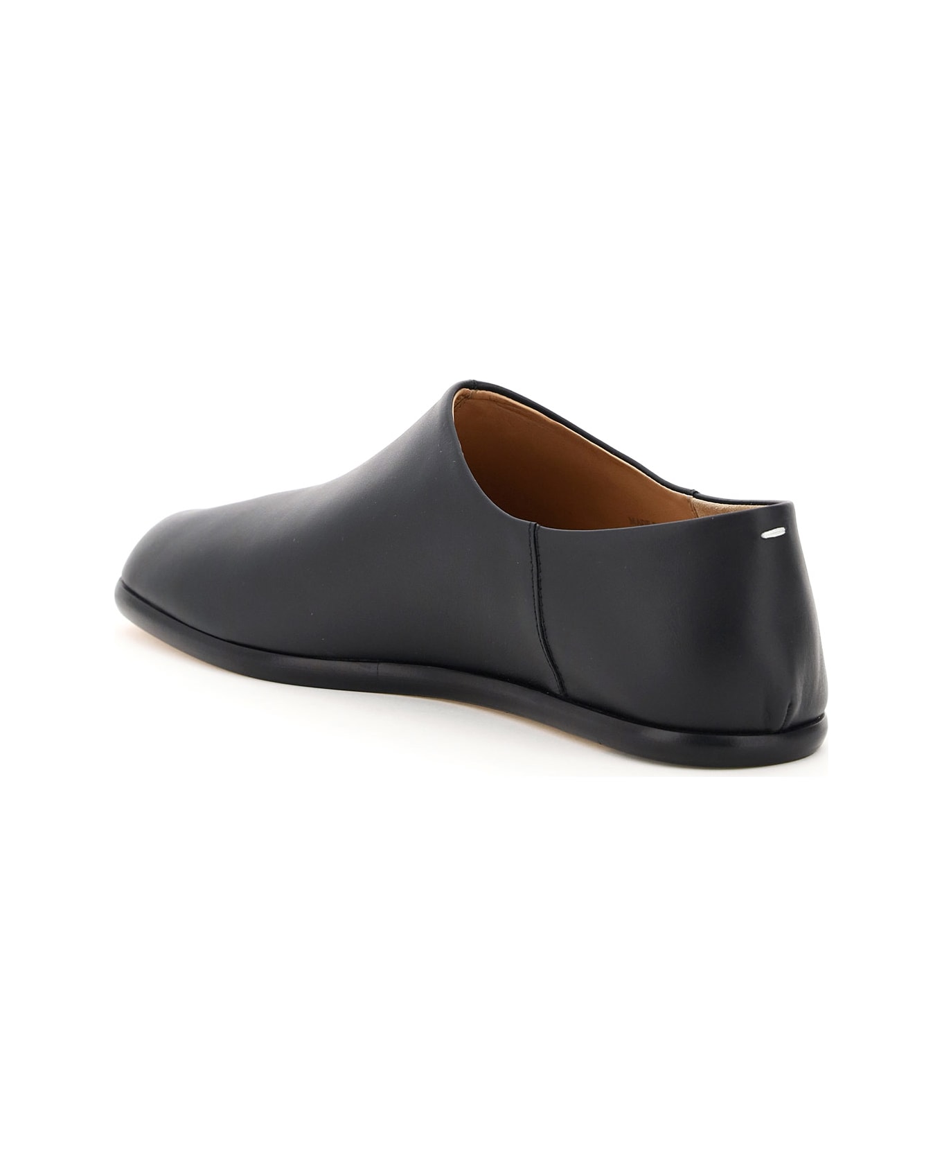 Maison Margiela Tabi Leather Slipper - BLACK (Black)
