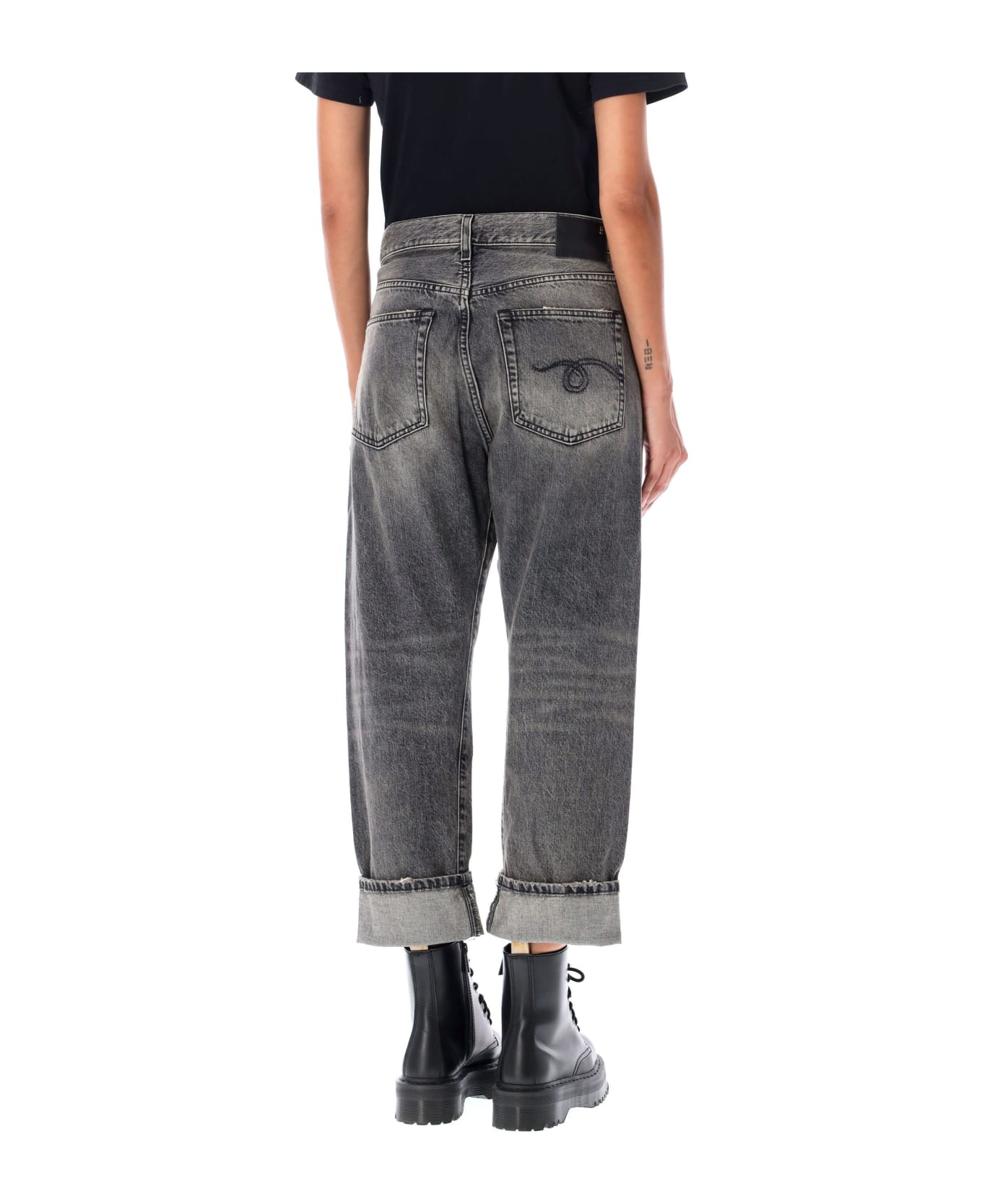 R13 Cross Over Jeans - LEYTON BLACK