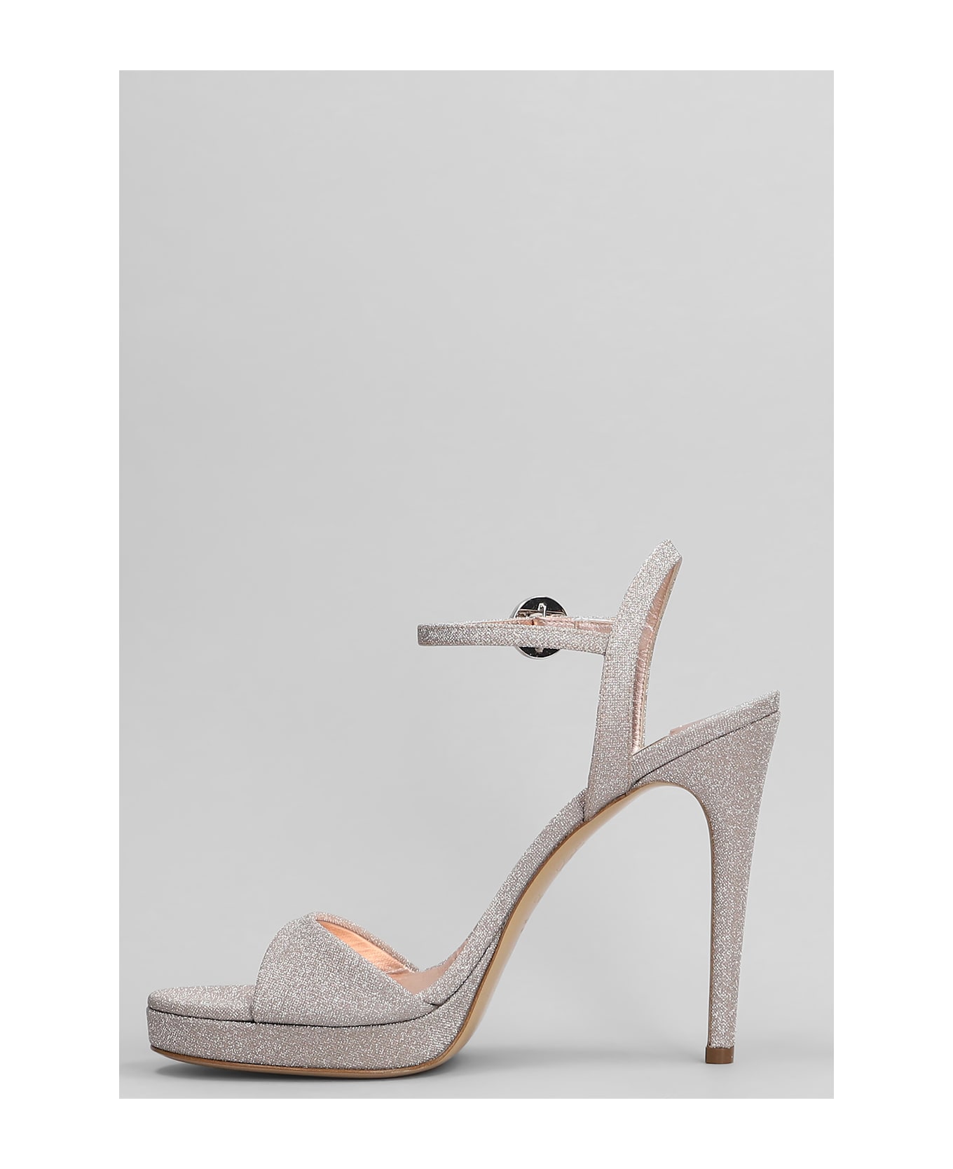 Casadei Michelle Sandals In Rose-pink Glitter - rose-pink