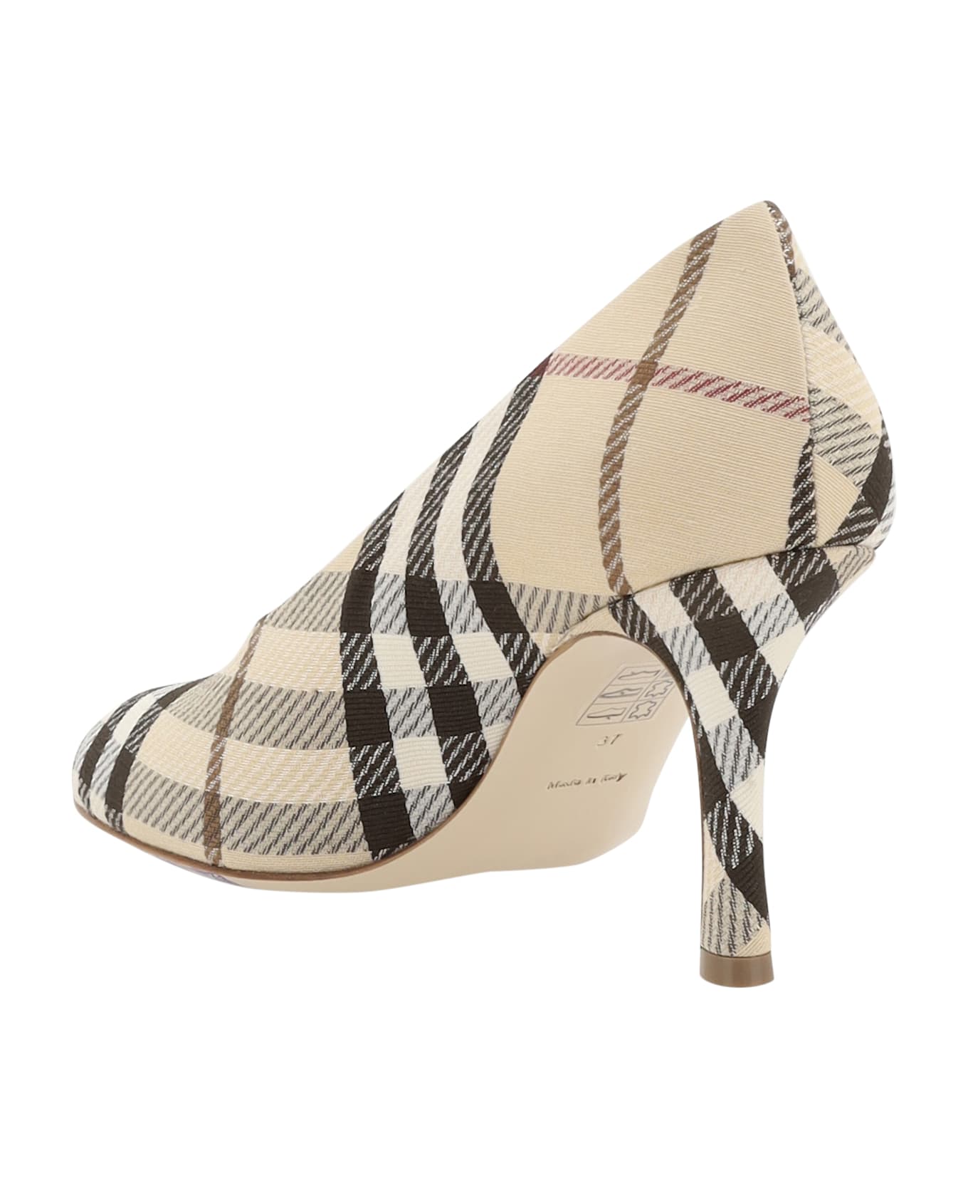 Burberry Archivio Check Baby Pumps - Alabaster Ip Check