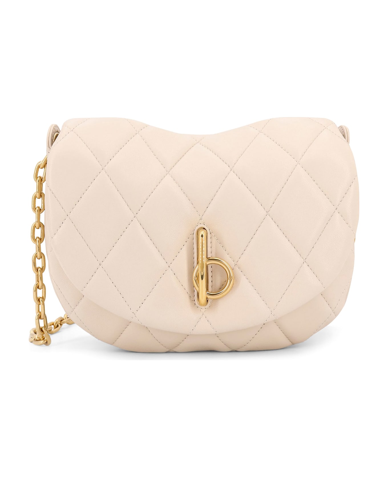 Burberry Quilted Rocking Horse Bag - White