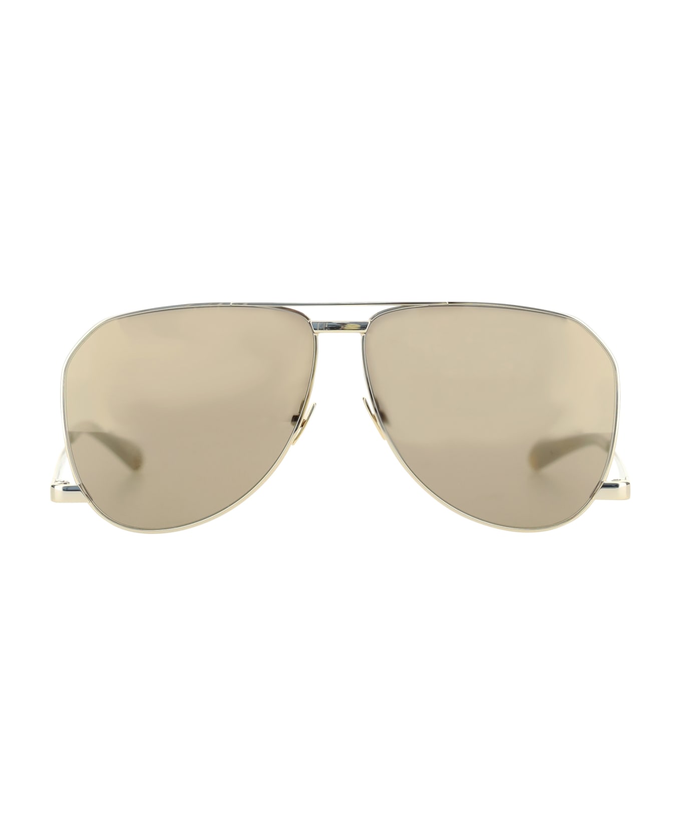 Saint Laurent 'dust' Sl 690 Sunglasses - Gold Gold Brown