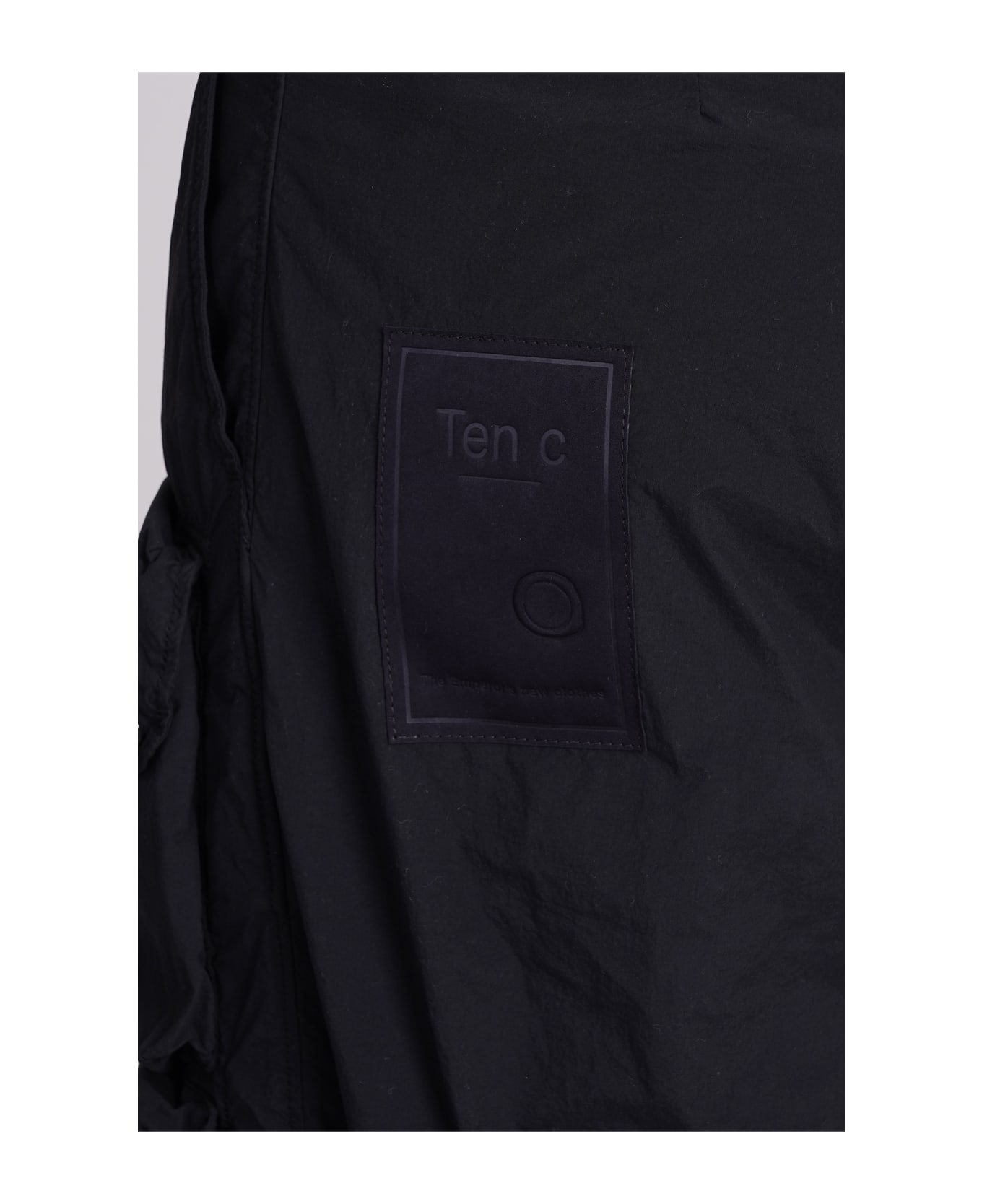Ten C Pants In Black Polyamide - black ボトムス
