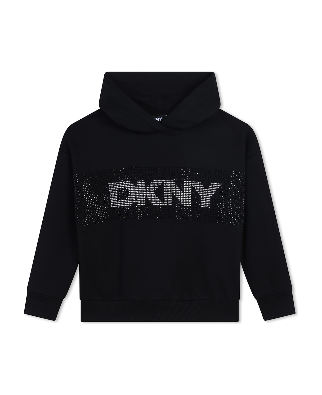 DKNY Felpa Con Cappuccio - B Nero