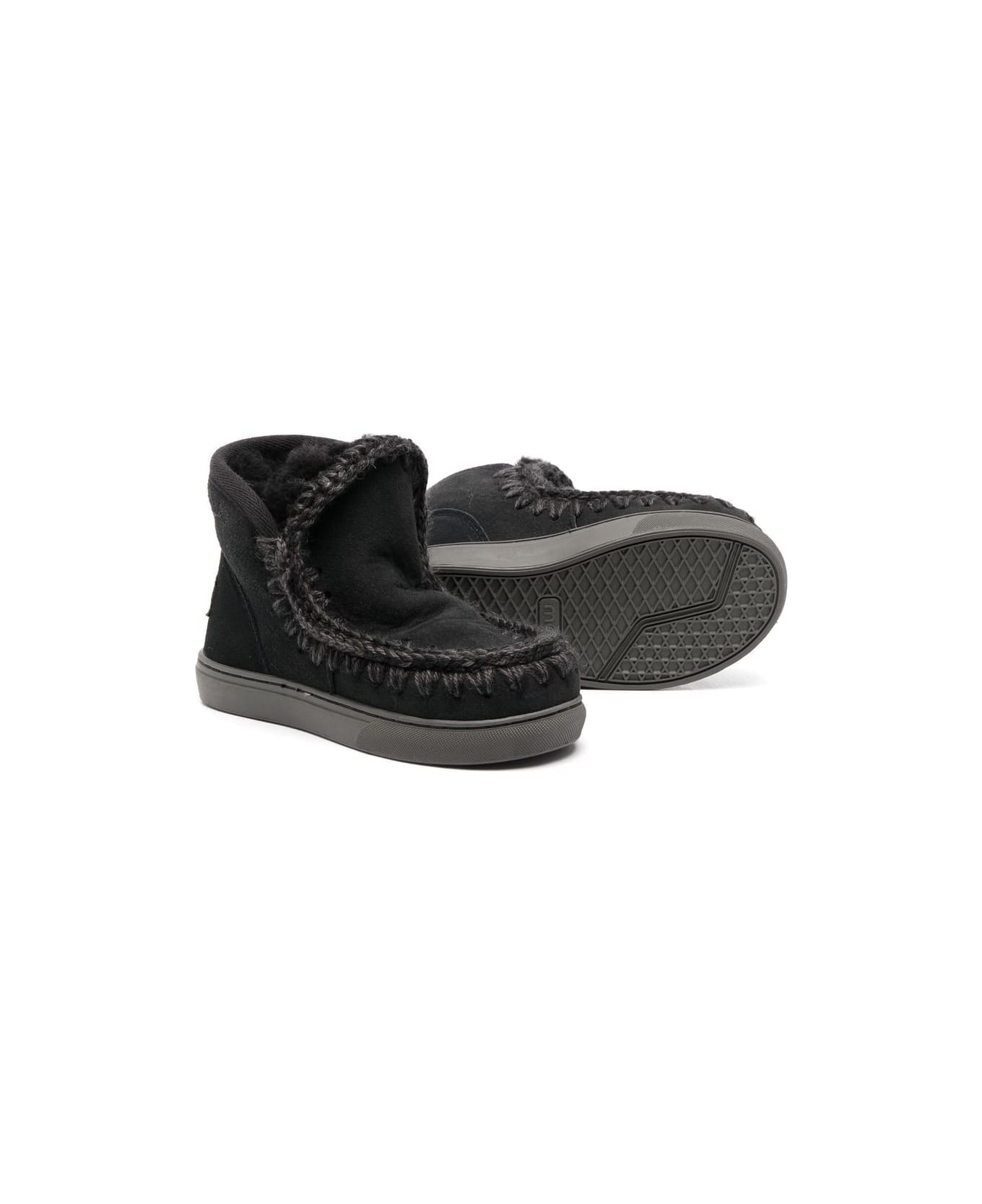 Mou Black Boots Unisex - Black