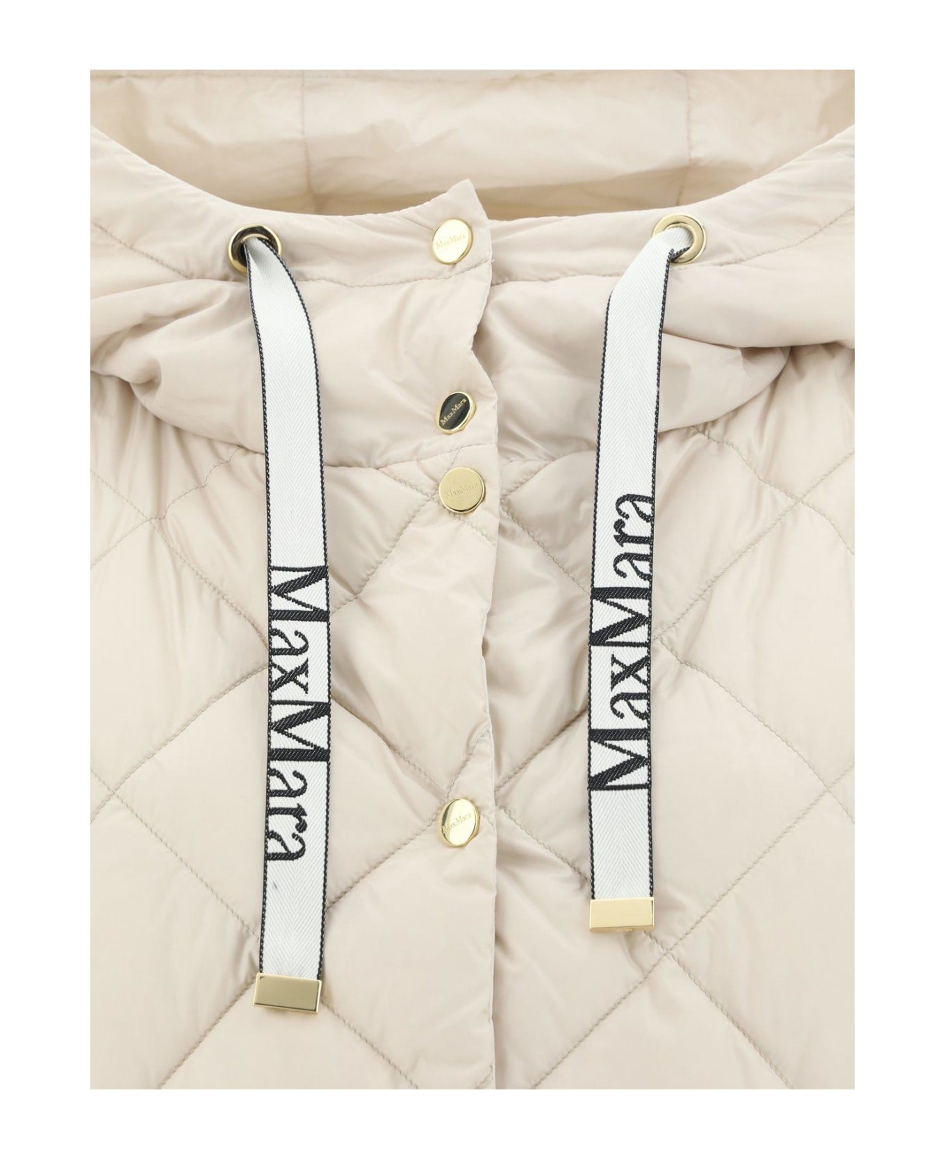 Max Mara The Cube Quilted Down Vest - SAND
