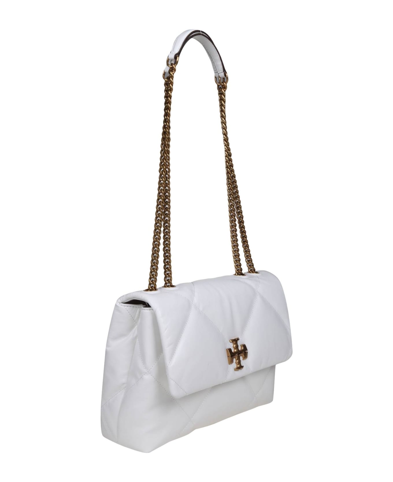 Tory Burch Kira Diamond Quilted White Color - WHITE