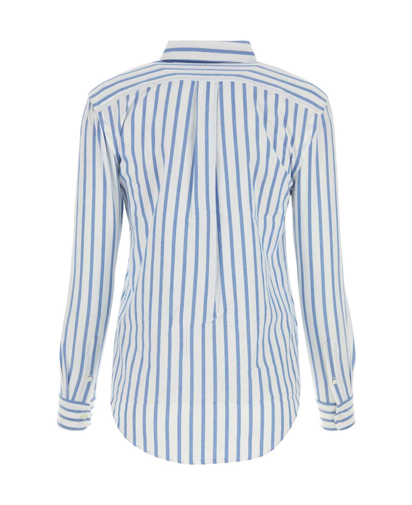 Polo Ralph Lauren Embroidered Oxford Shirt - 1693BWHITELAKEBLUESTRIPE