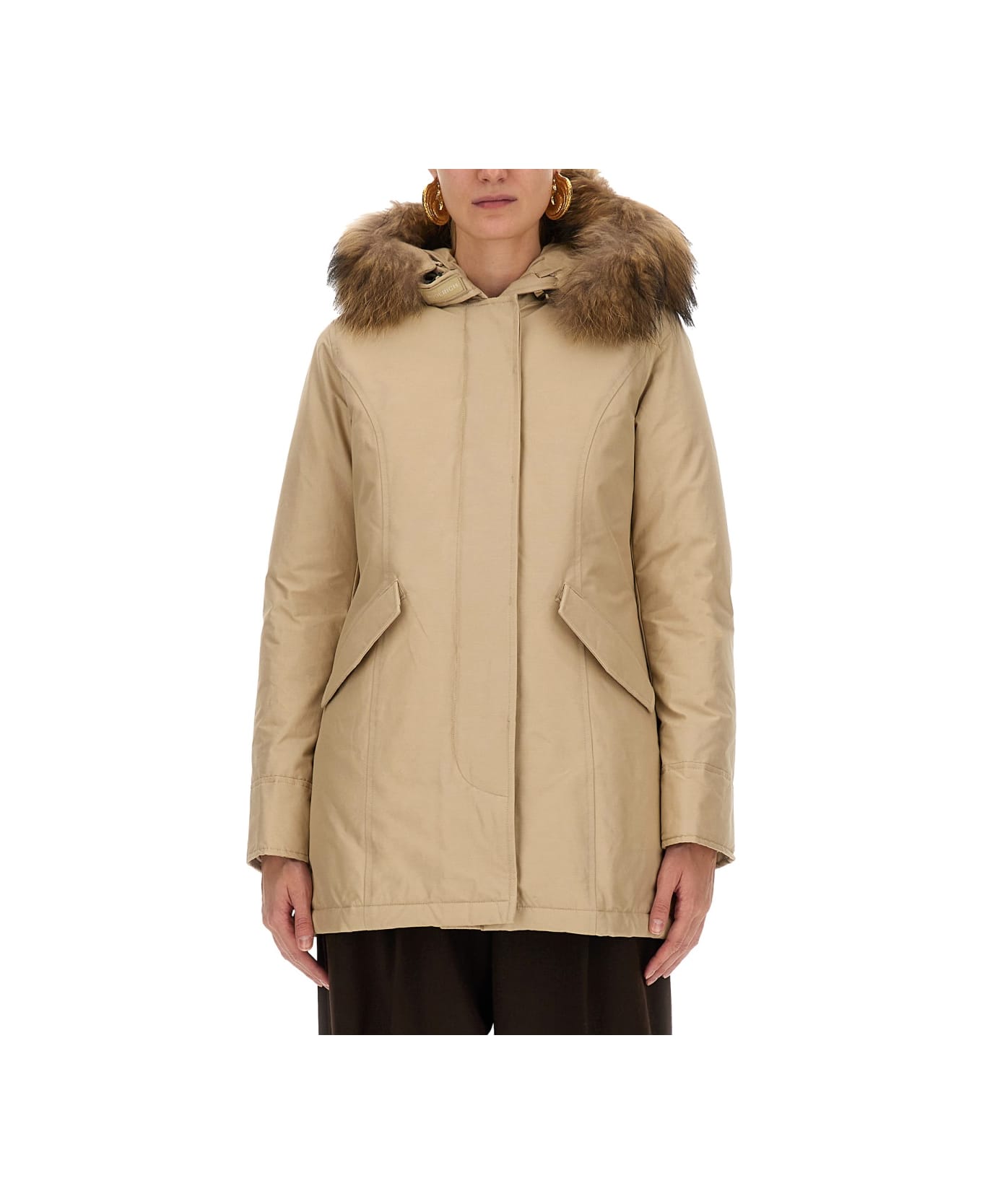 Woolrich "artic Racoon" Parka - BEIGE