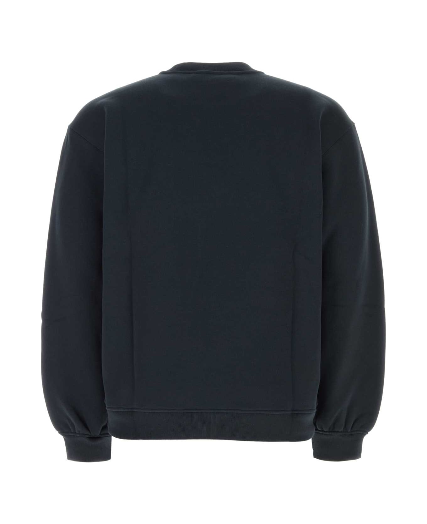 Y/Project Slate Cotton Sweatshirt - EVERGREEN VINTAGE BLACK
