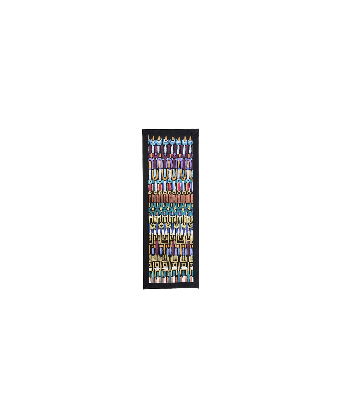Le Botteghe su Gologone Tapestries Handpainted Colores 50x145 Cm - Black Fantasy ラグ＆タペストリー