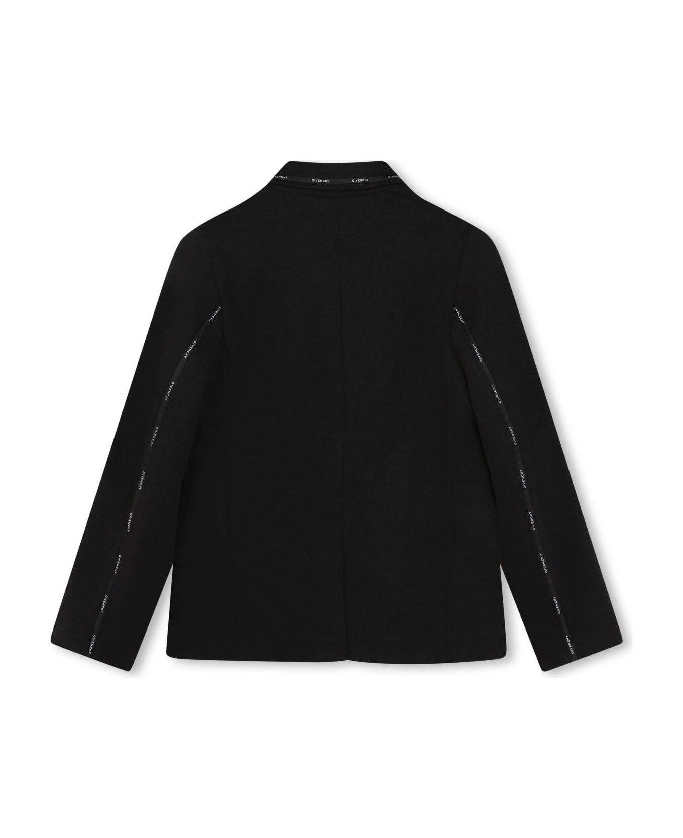 Givenchy Single-breasted Blazer With Logo - Black コート＆ジャケット