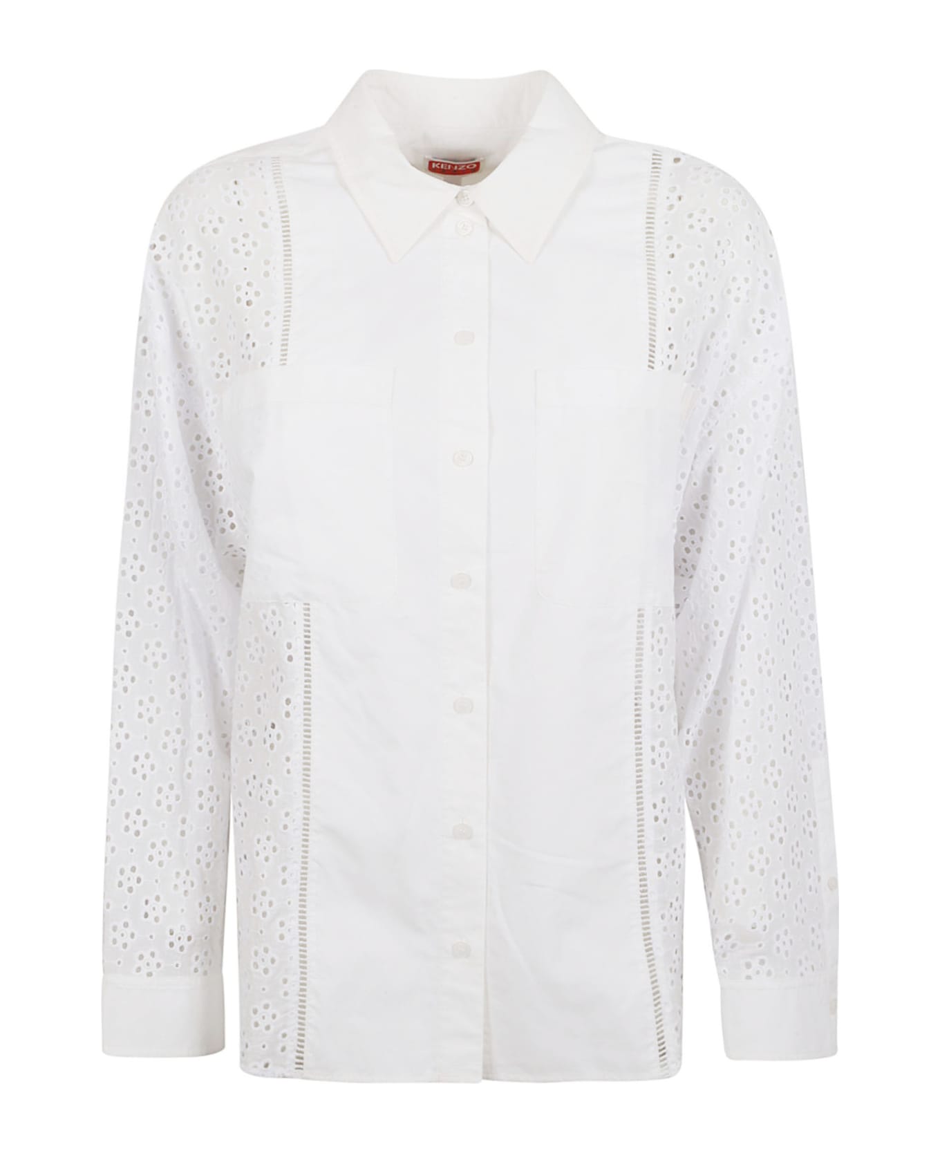 Kenzo Anglaise Oversized Shirt - Off-White