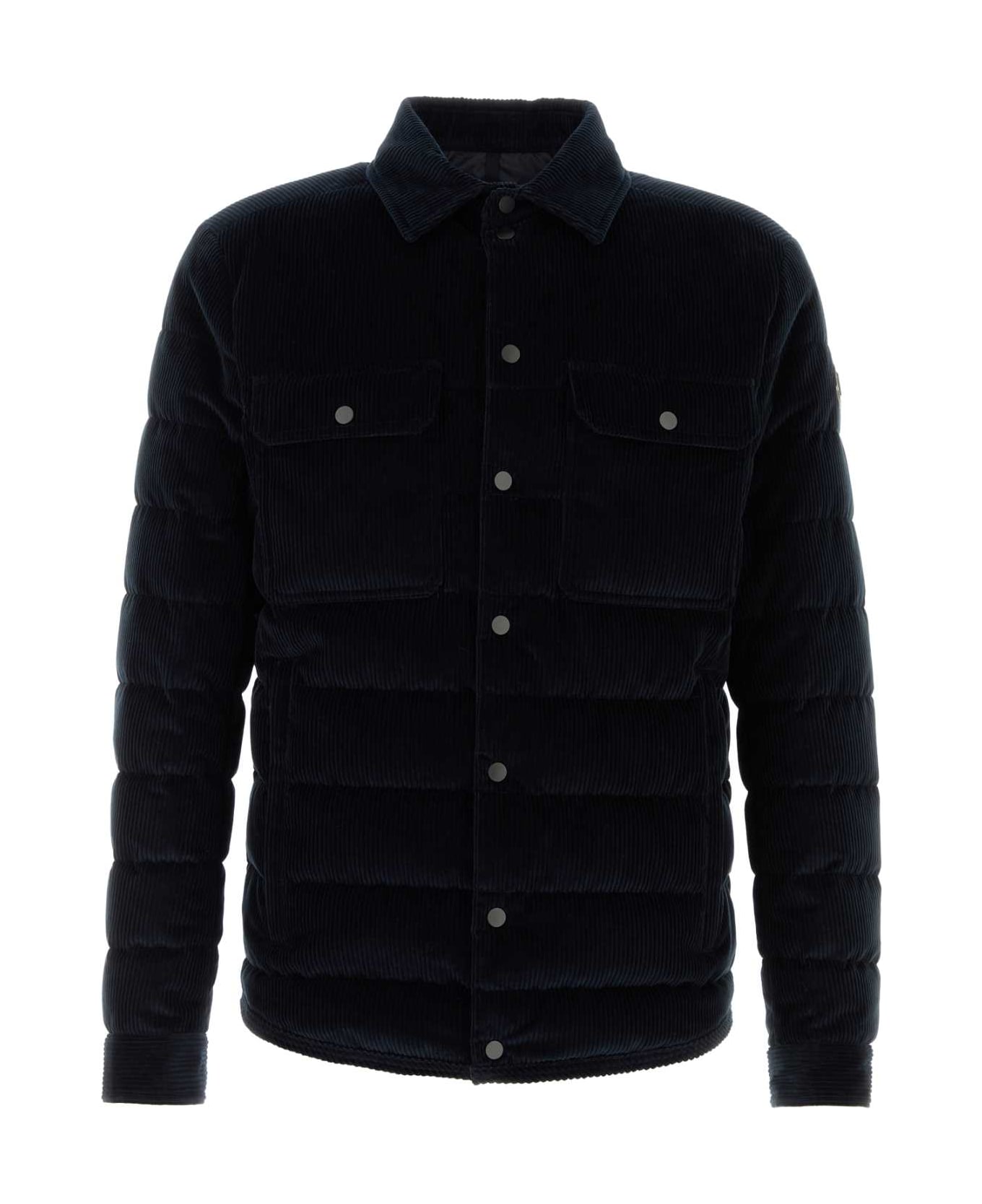 Moncler Midnight Blue Corduroy Gasserhof Down Jacket - 779