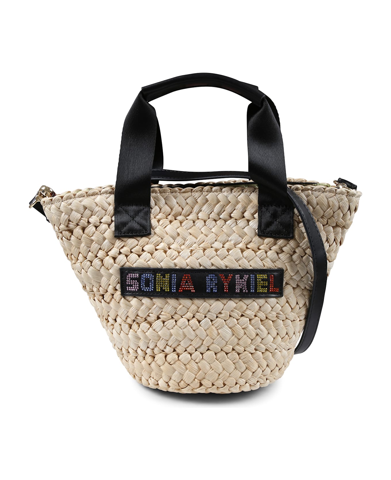 Rykiel Enfant Beige Bag For Girl With Logo - Beige