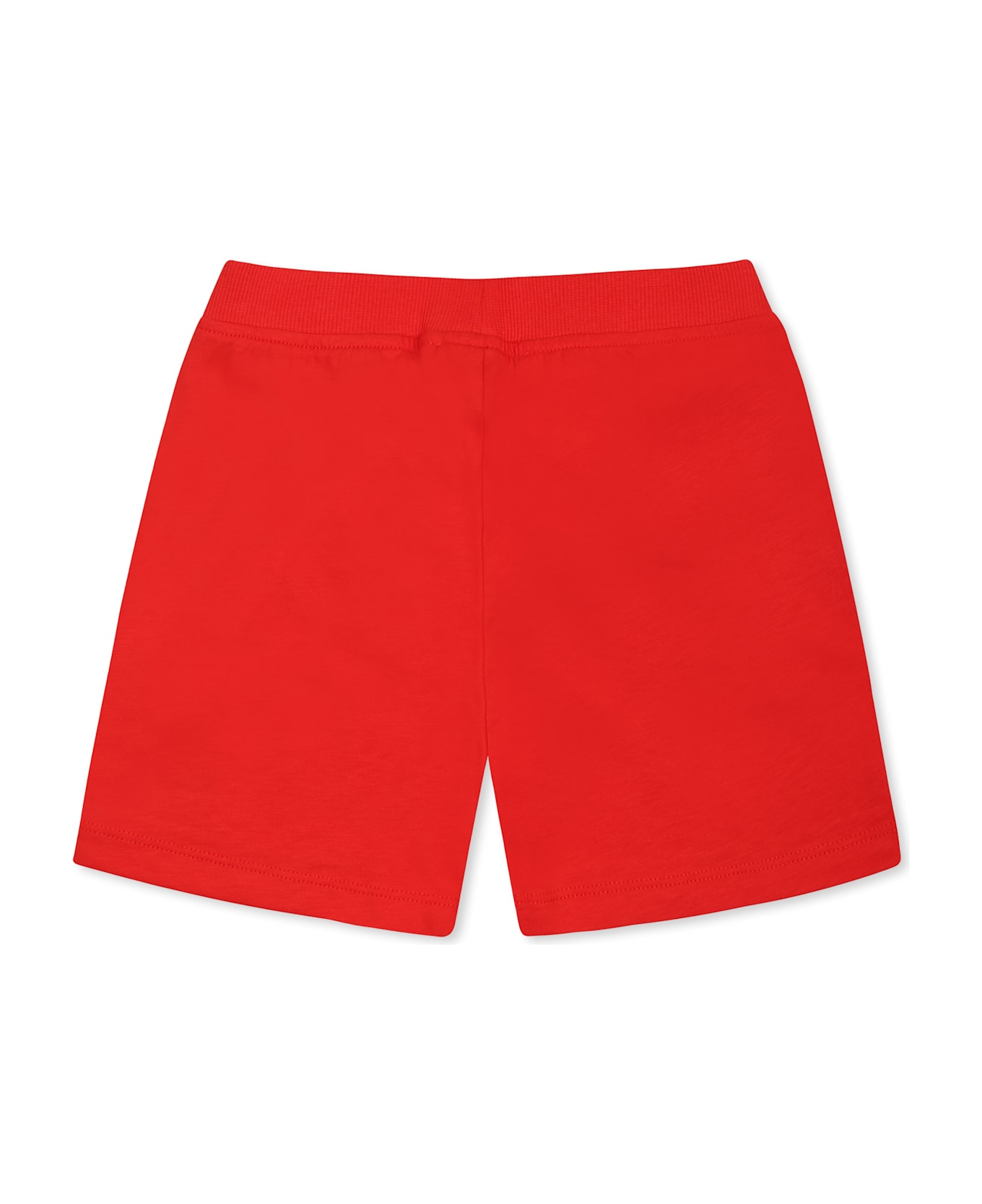 Moschino Red Shorts For Baby Boy With Logo - Red