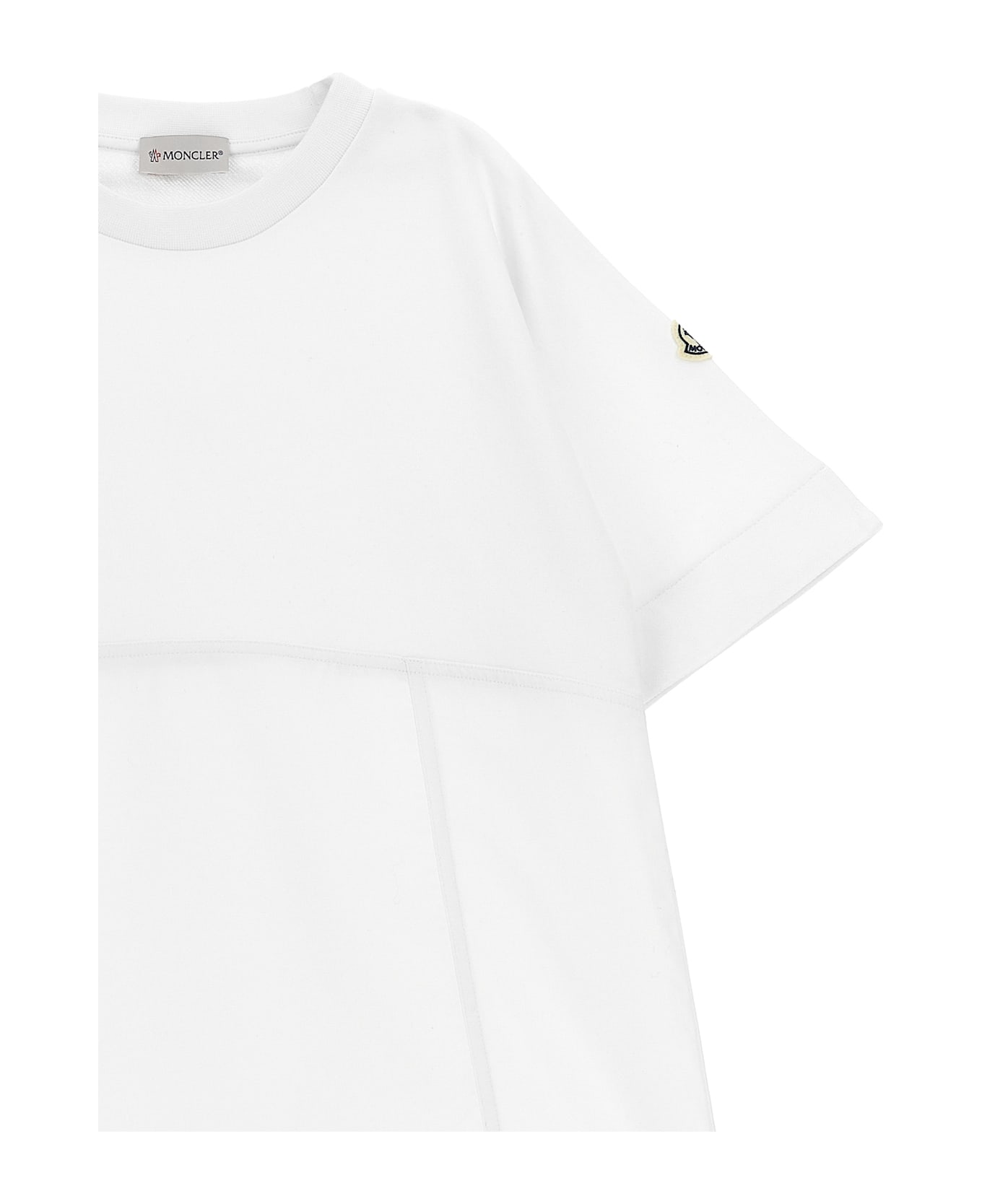 Moncler Two-material Dress - White