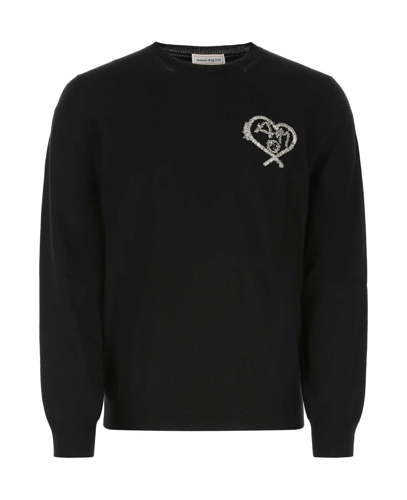 Alexander McQueen Black Wool Sweater - 1057