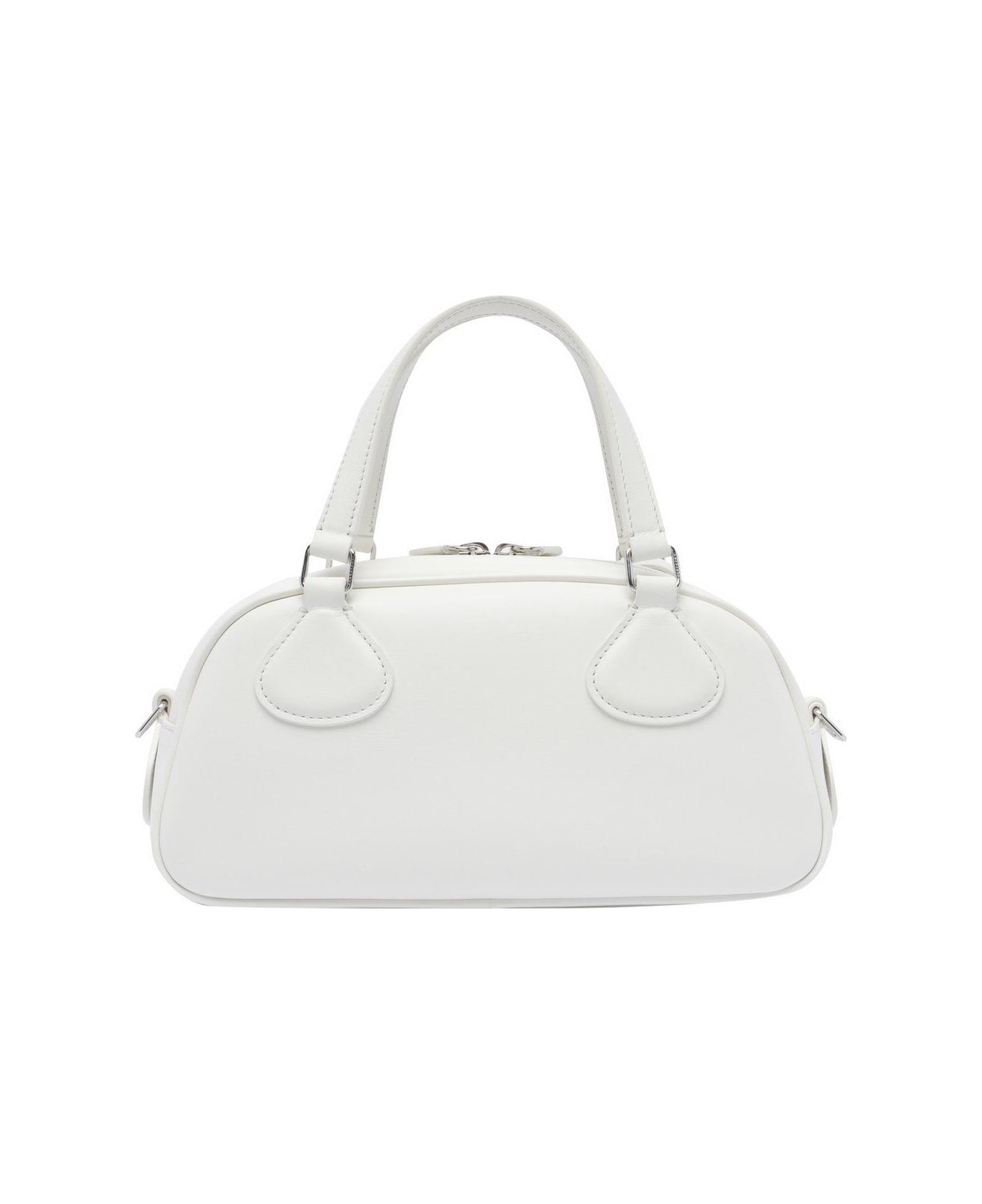 Courrèges Friday Bowling Top Handle Bag - White