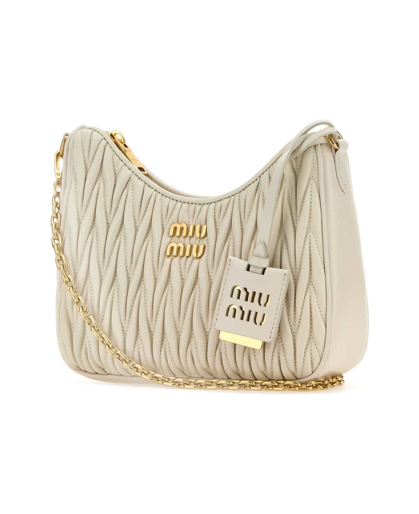 Miu Miu Ivory Leather Handbag - BIANCO