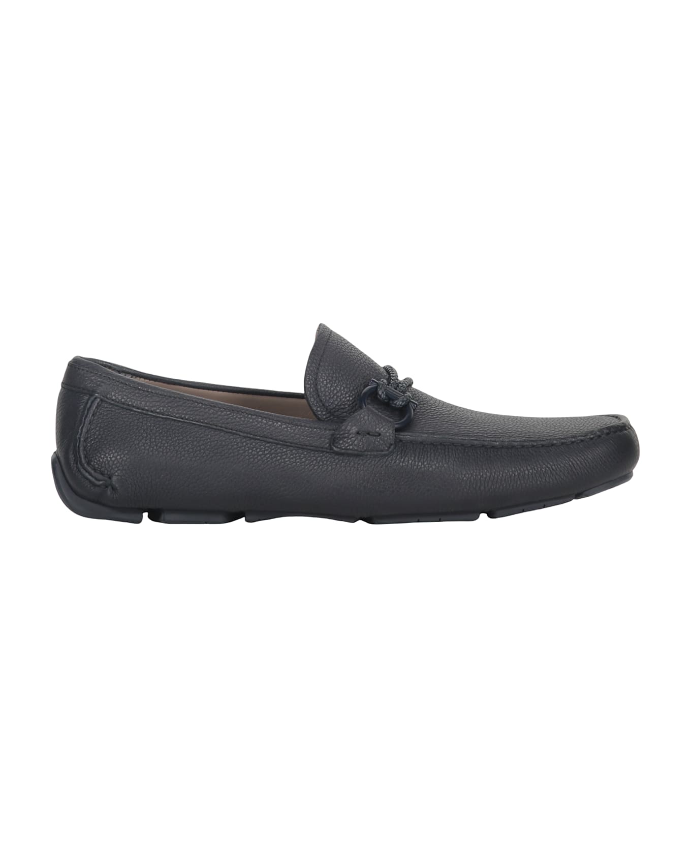 Ferragamo Leather Loafers - blue