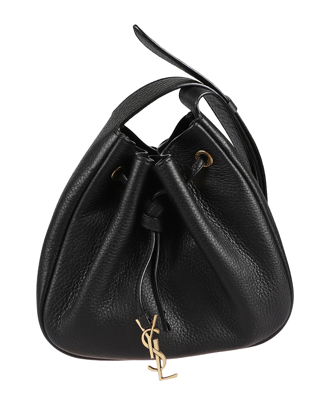 Saint Laurent Mini Paris Vii Hobo Bag - Black