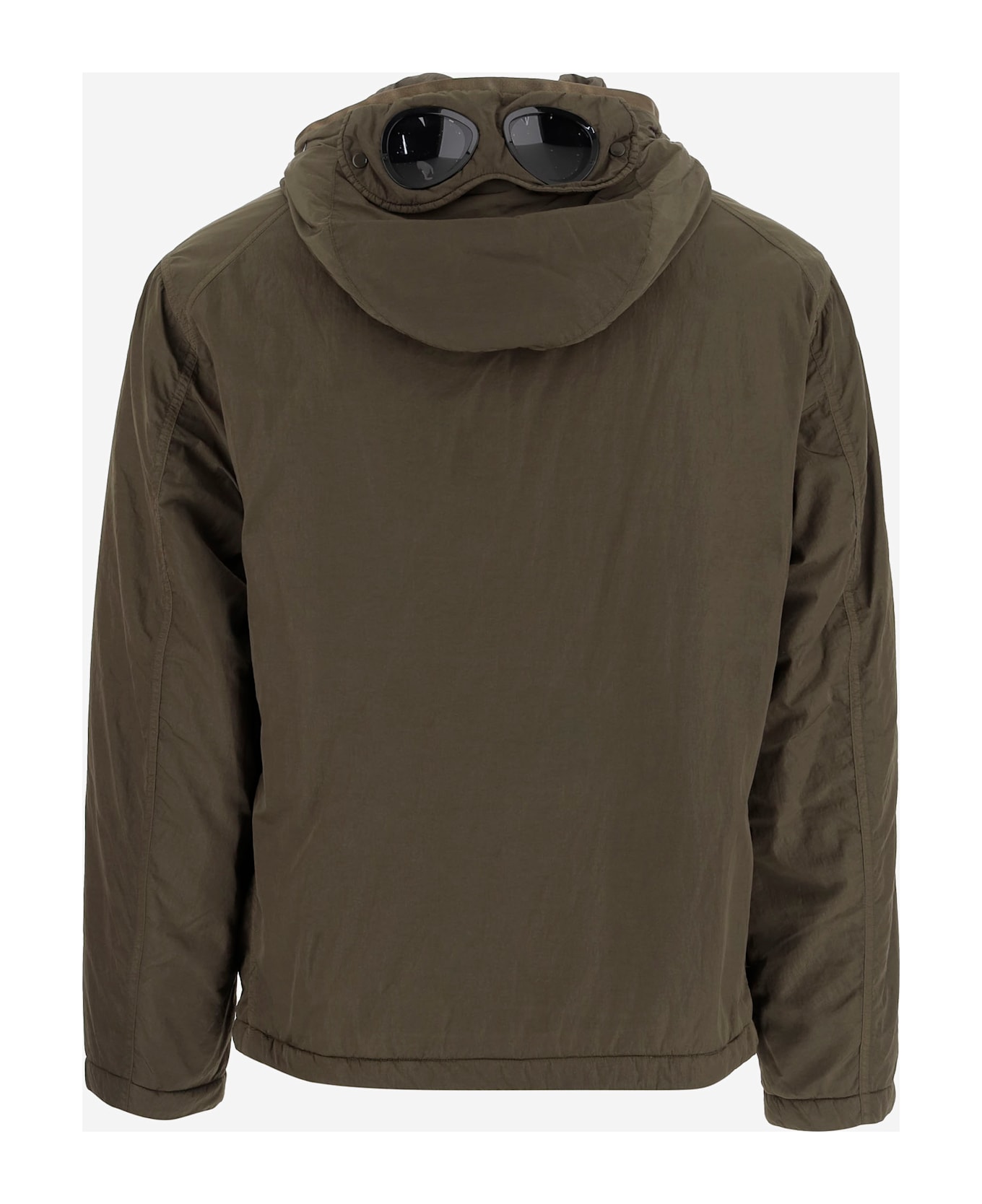 C.P. Company Flatt Nylon Goggle Jacket - VERDE SCURO