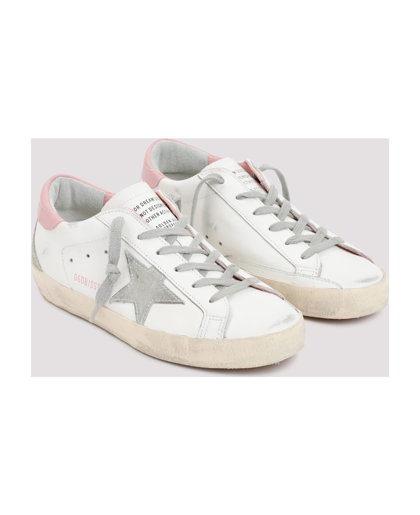 Golden Goose Superstar Leather Sneakers - White Ice Light Pink