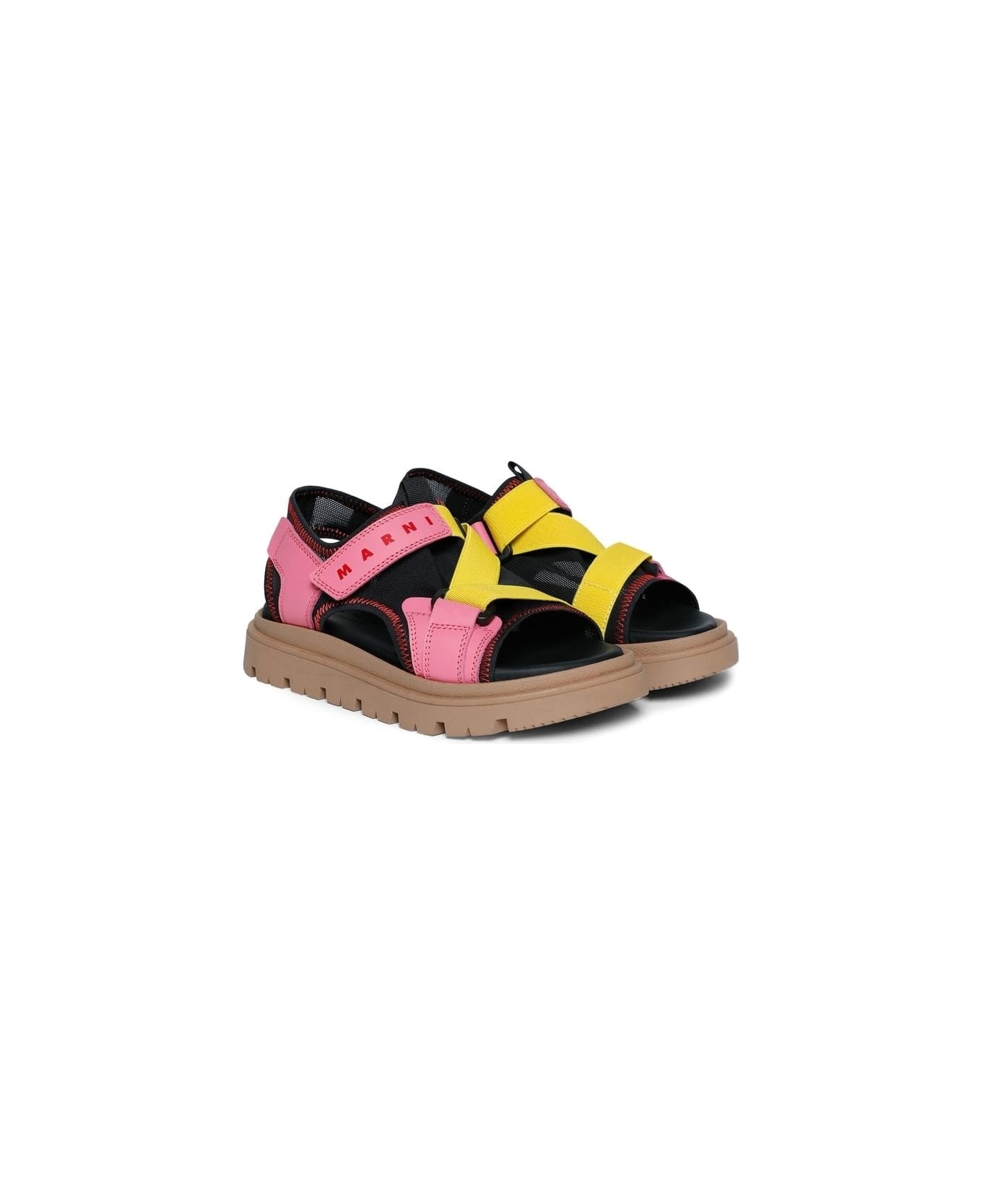Marni Sandals With Logo - Pink