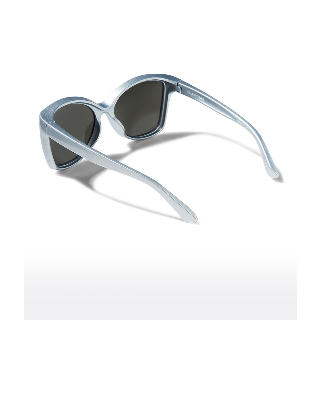 Balenciaga Eyewear 18no43l0a - AJ Morgan large sunglasses in black and white stripe