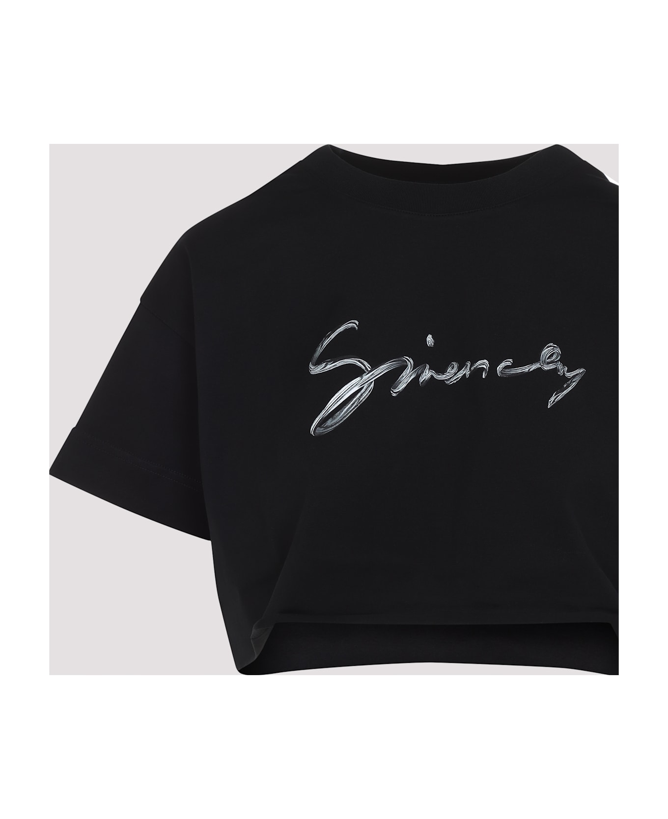 Givenchy 
cropped
 T-shirt - Black