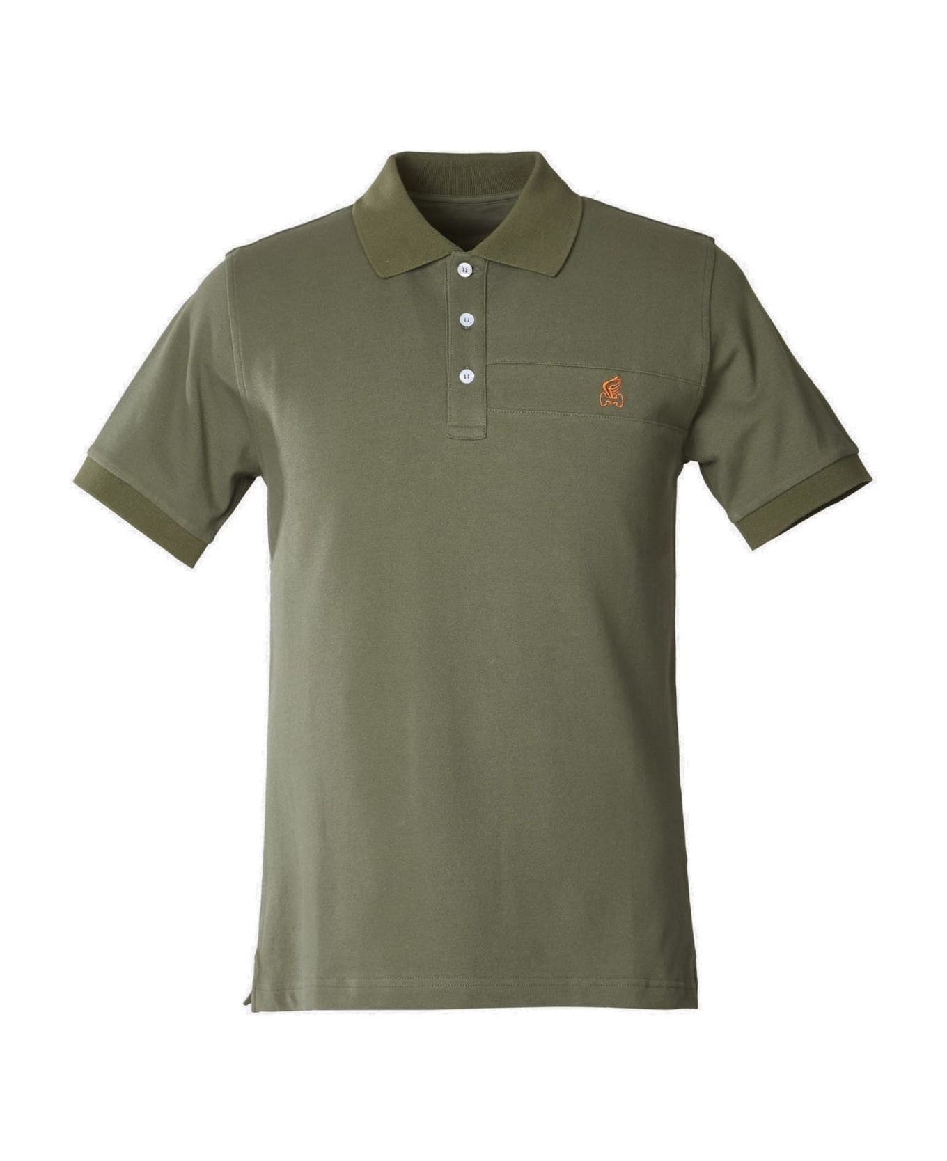 Hogan Logo Embroidered Polo Shirt - Salvia medio シャツ