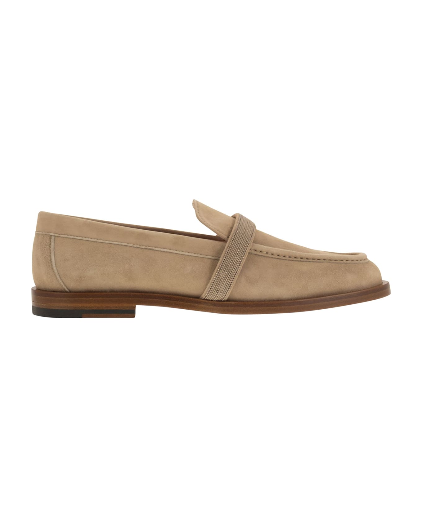 Fabiana Filippi Suede Moccasin - Beige