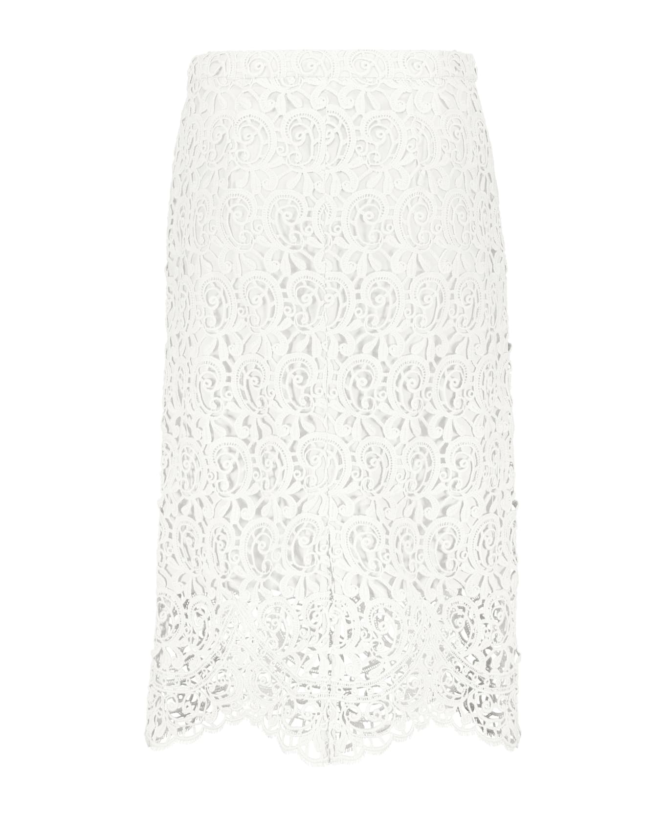Burberry Lace Skirt - White