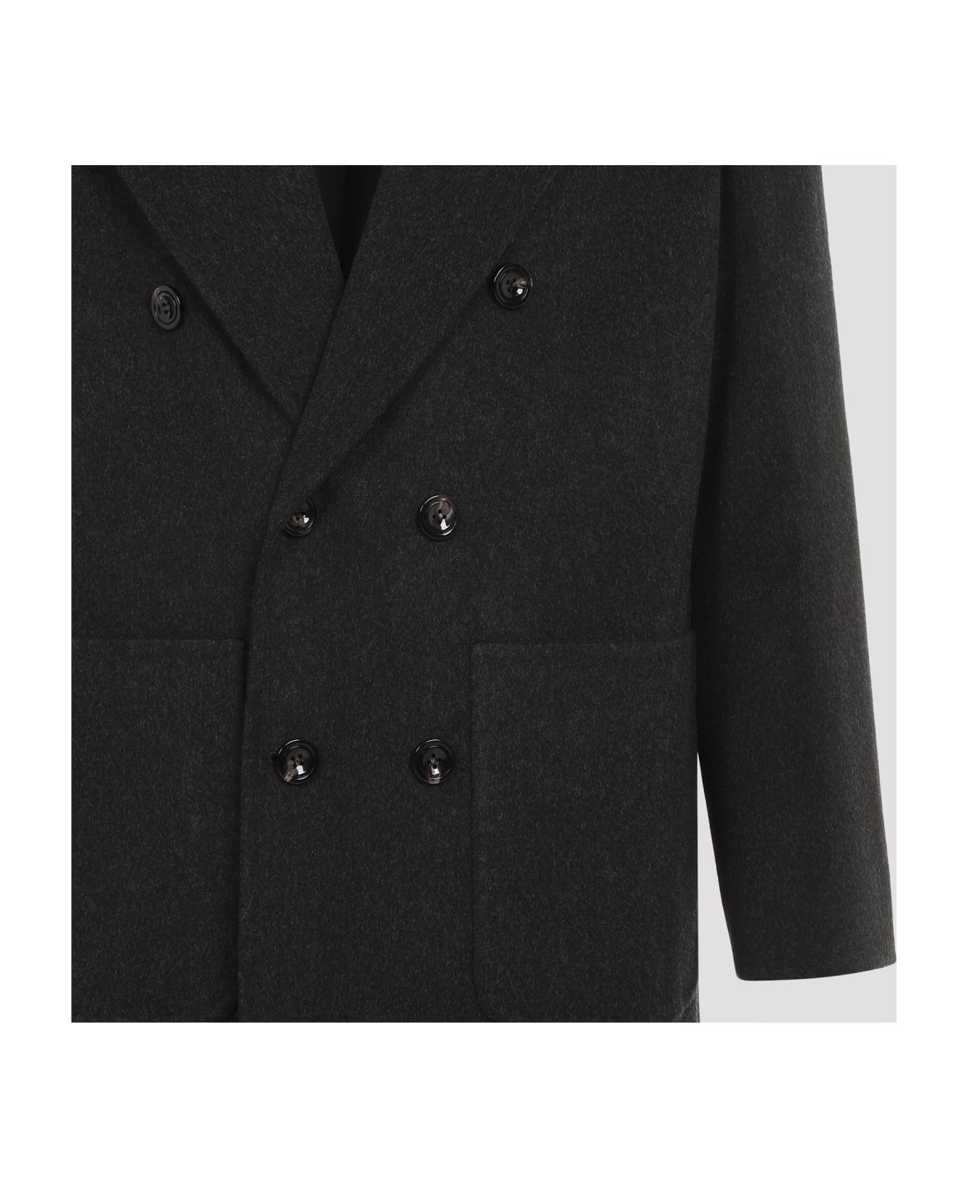 Kiton Tib Coat - Grigio Scuro