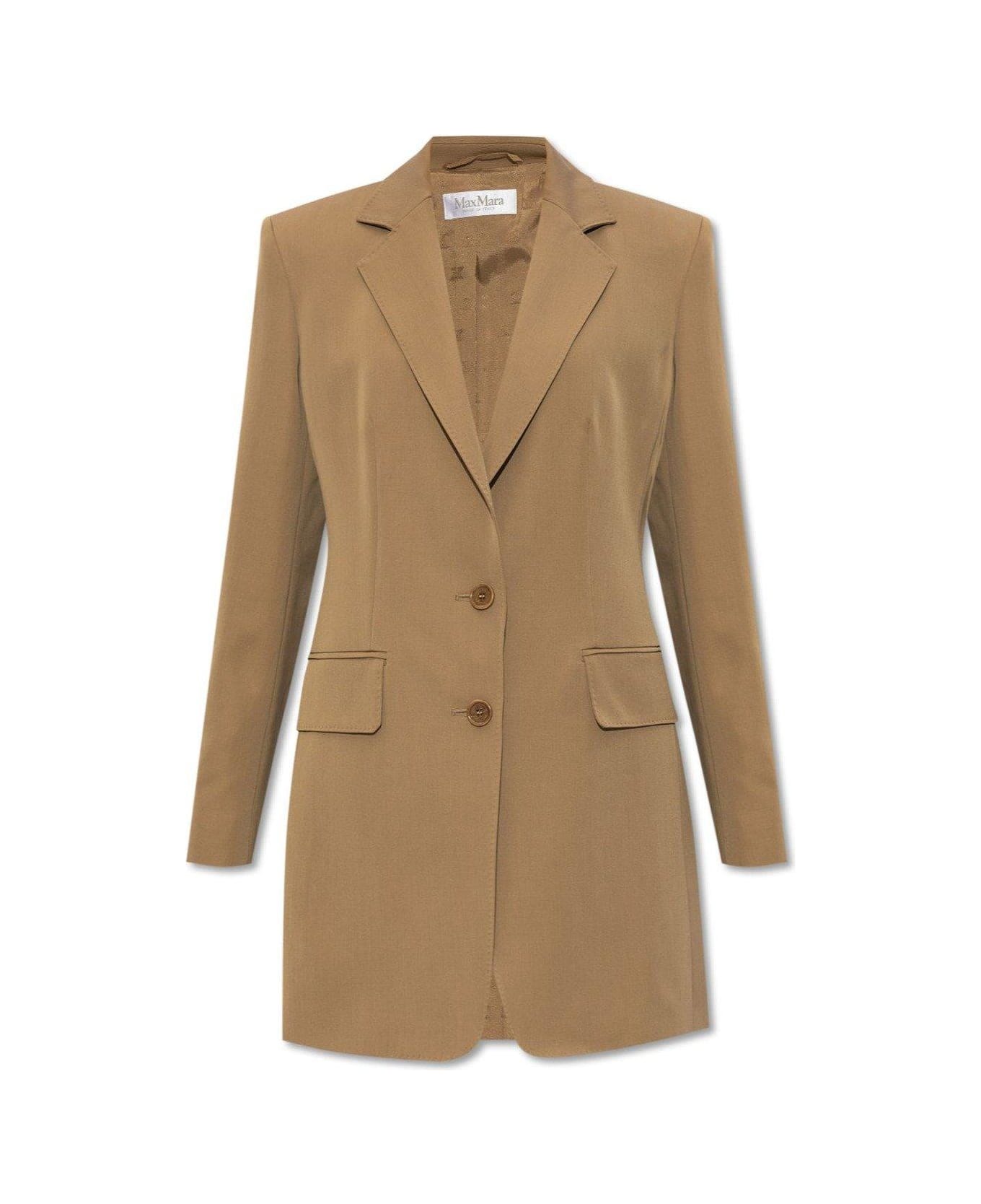 Max Mara Caprile Single-breasted Blazer - Mud