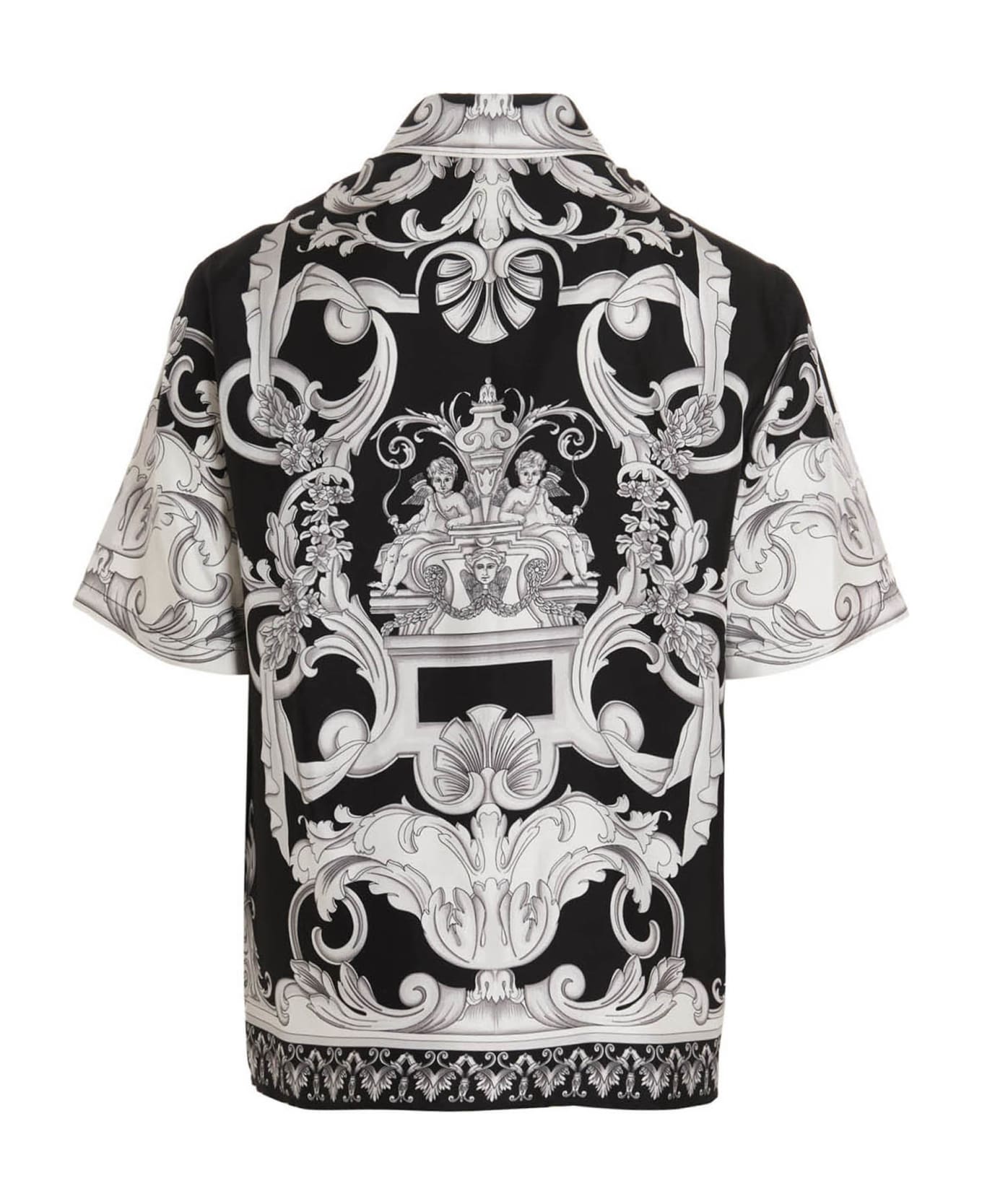 Versace 'barocco' Shirt - White/Black