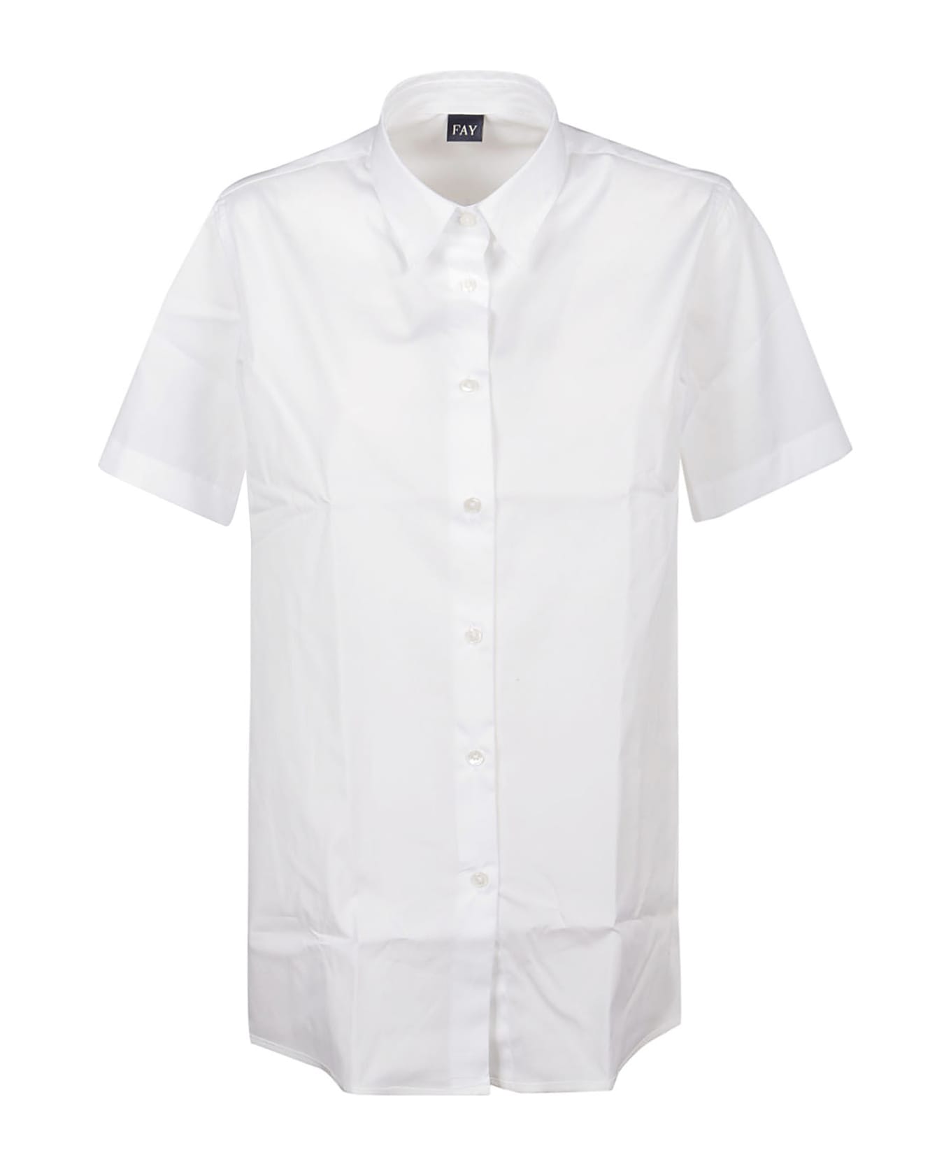 Fay Short Sleeve Shirt - Bianco
