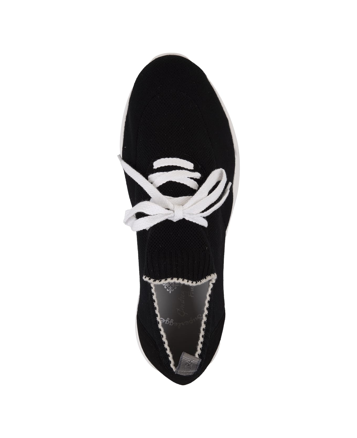 Andrea Ventura W-dragon Sneakers In Black Fashion Fabric - Black
